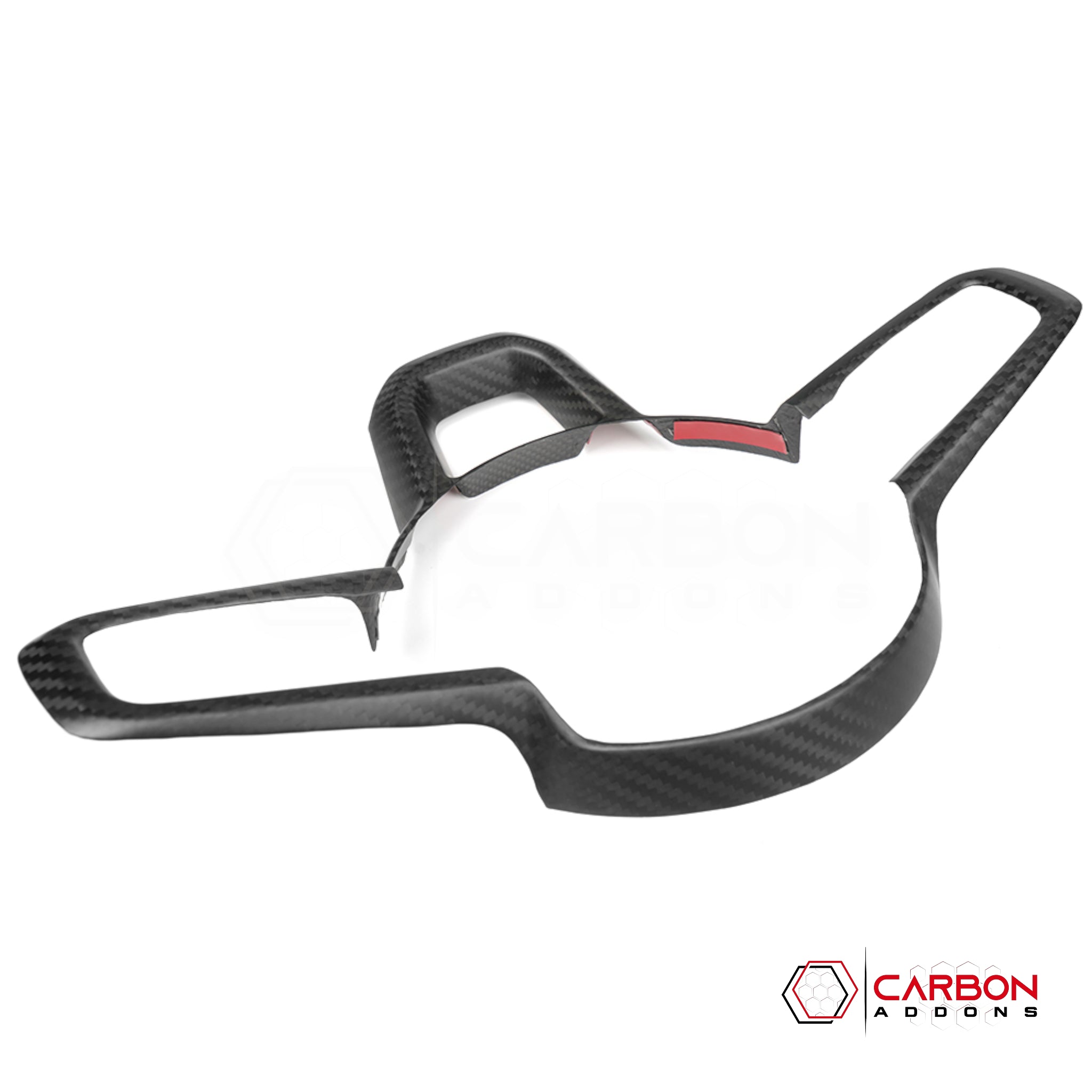 Jeep Gladiator Steering Wheel Trim Cover – Real Dry Carbon Fiber (Glossy or Matte) 2020–Current