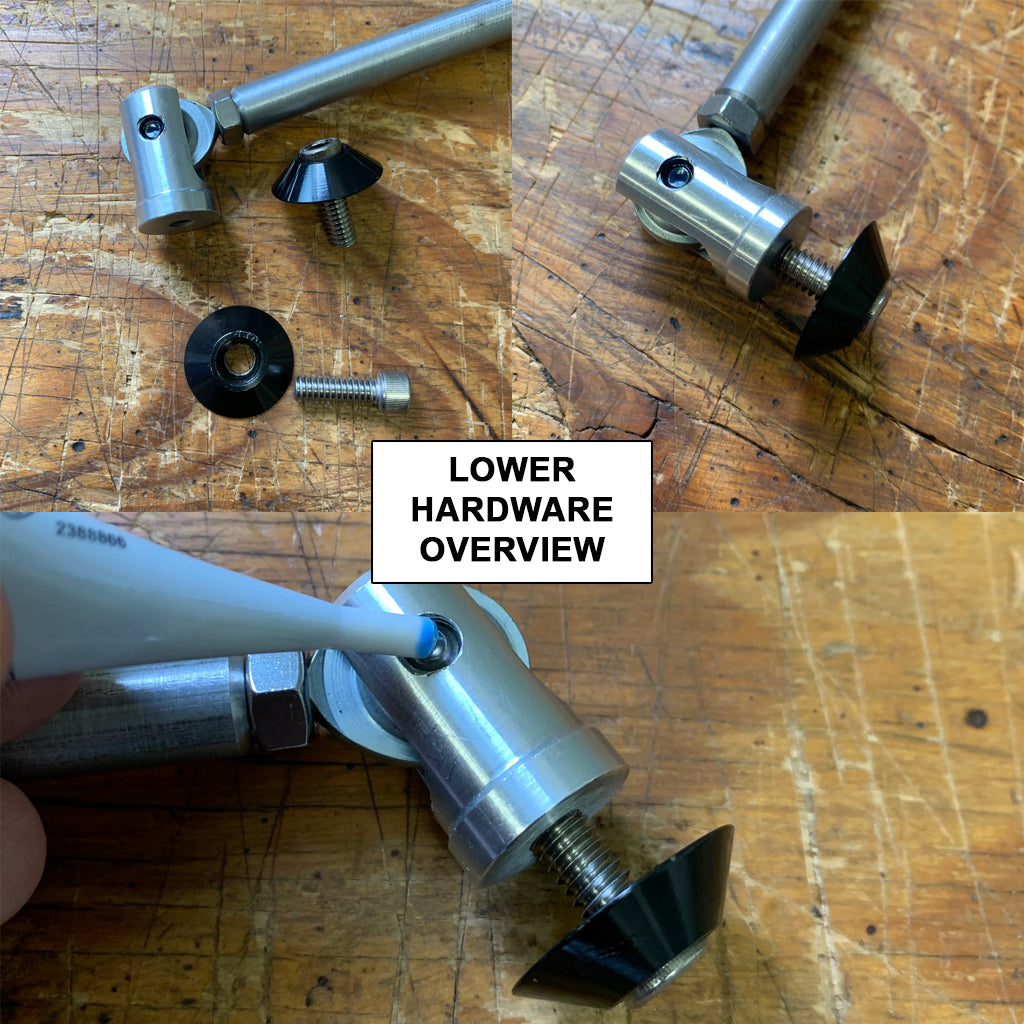 Premium GT4 Adjustable Splitter Support Rods – Billet Aluminum, Natural or Black Anodized | ZL1 Addons