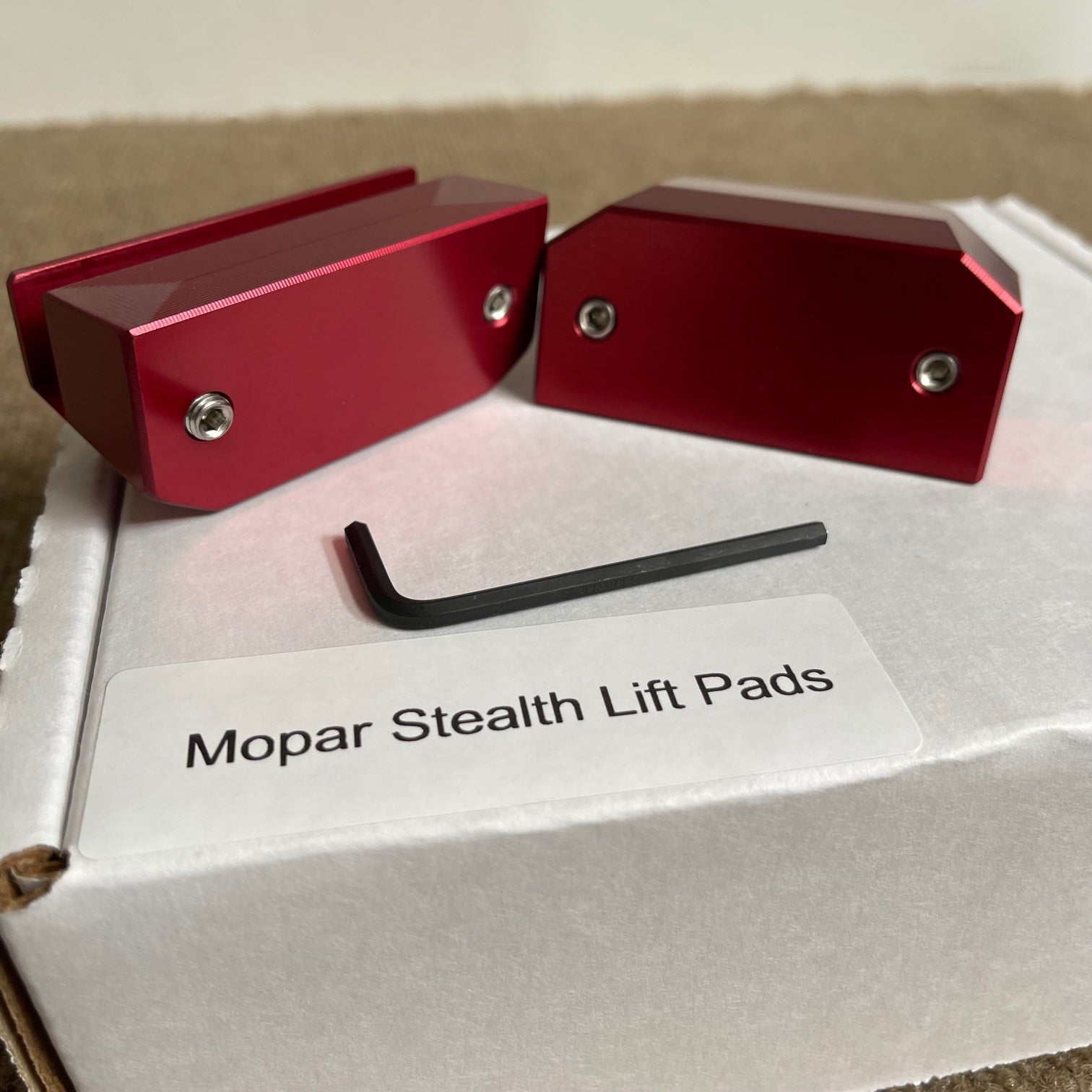 Dodge Charger 2010–2023 Stealth Bolt-On Jack Lift Pads – Billet Aluminum Pinch-Weld Lift Points | ZL1 Addons