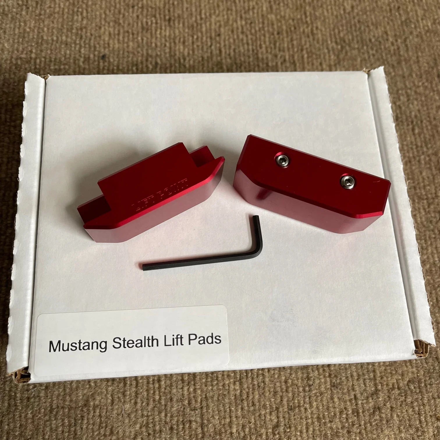 2005–2026 Ford Mustang Stealth Lift Pads – Billet Aluminum Jack Lift Points (Set of 4)