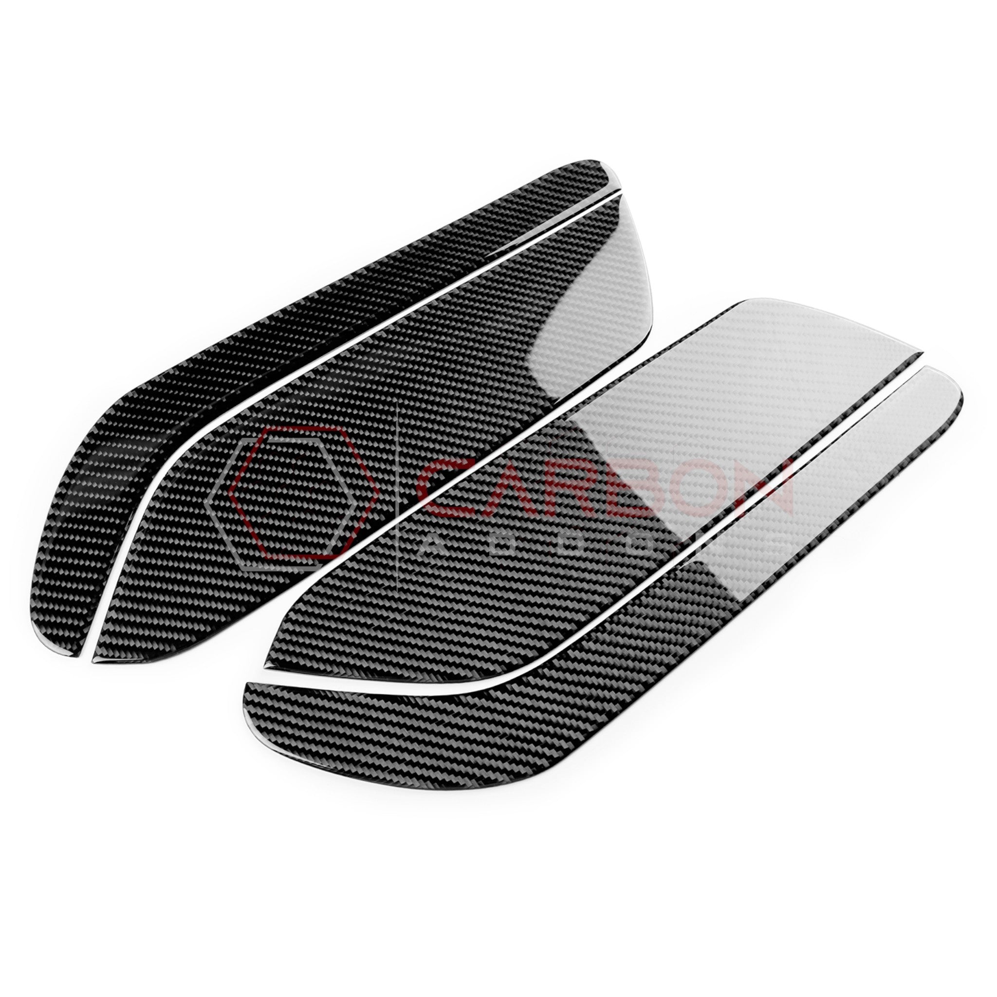 2024+ S650 Ford Mustang Real Carbon Fiber Rear Seat Side Panel Overlay