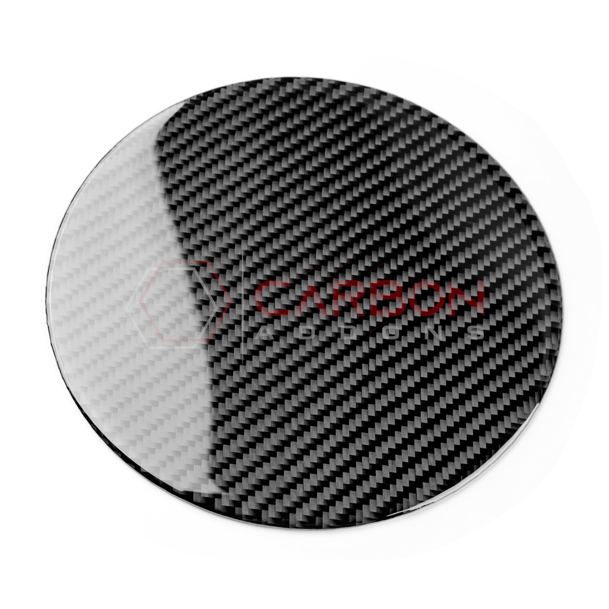 2024+ S650 Ford Mustang Exterior Real Carbon Fiber Gas Cap Overlays