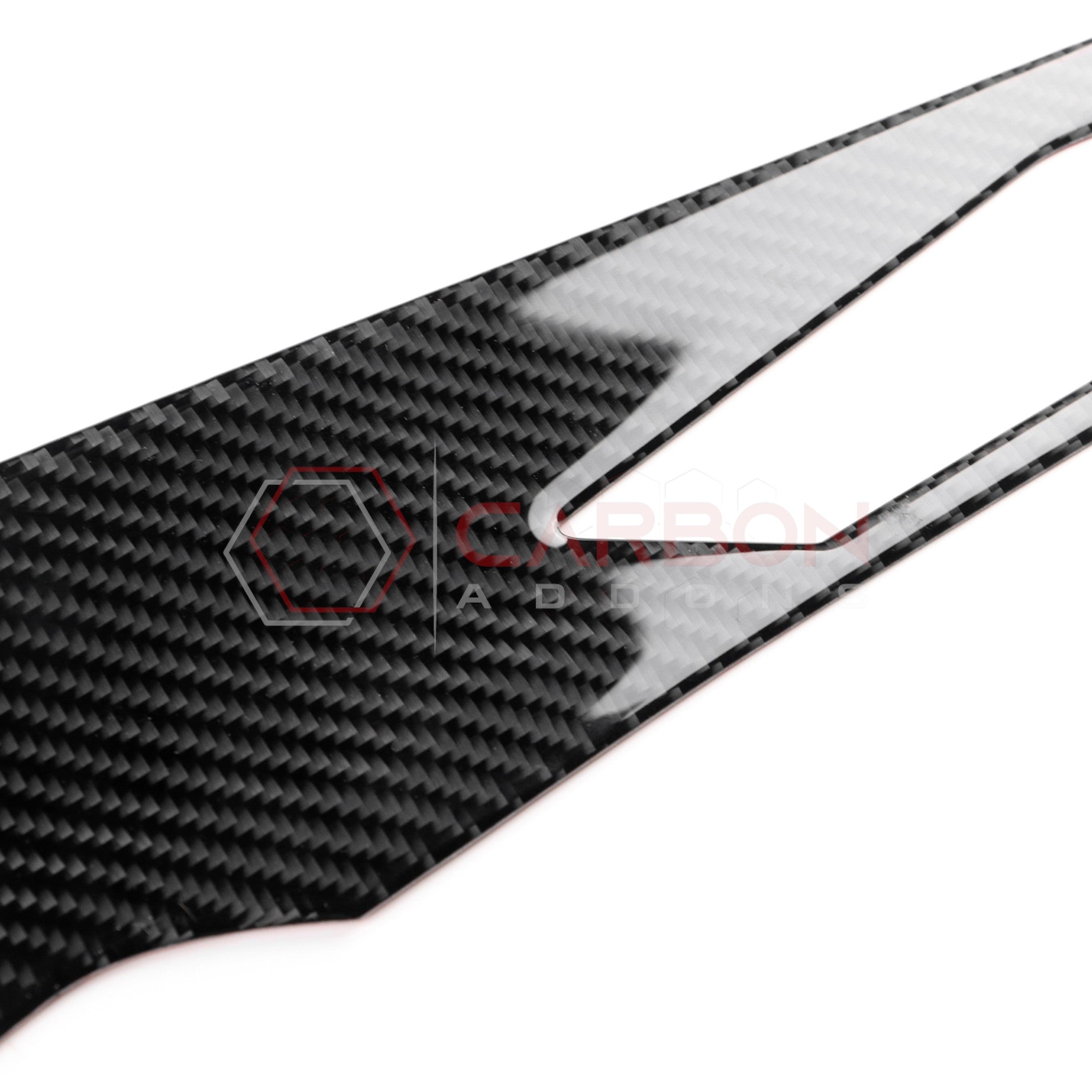 2024+ S650 Ford Mustang Real Carbon Fiber Behind Screen Top Dash Trim Overlay