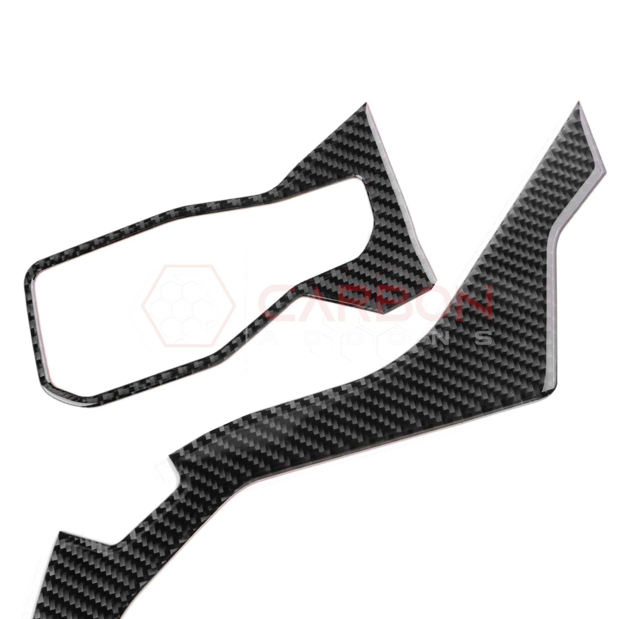 2024+ S650 Ford Mustang Real Carbon Fiber Driver Side Dashboard Trim Overlays