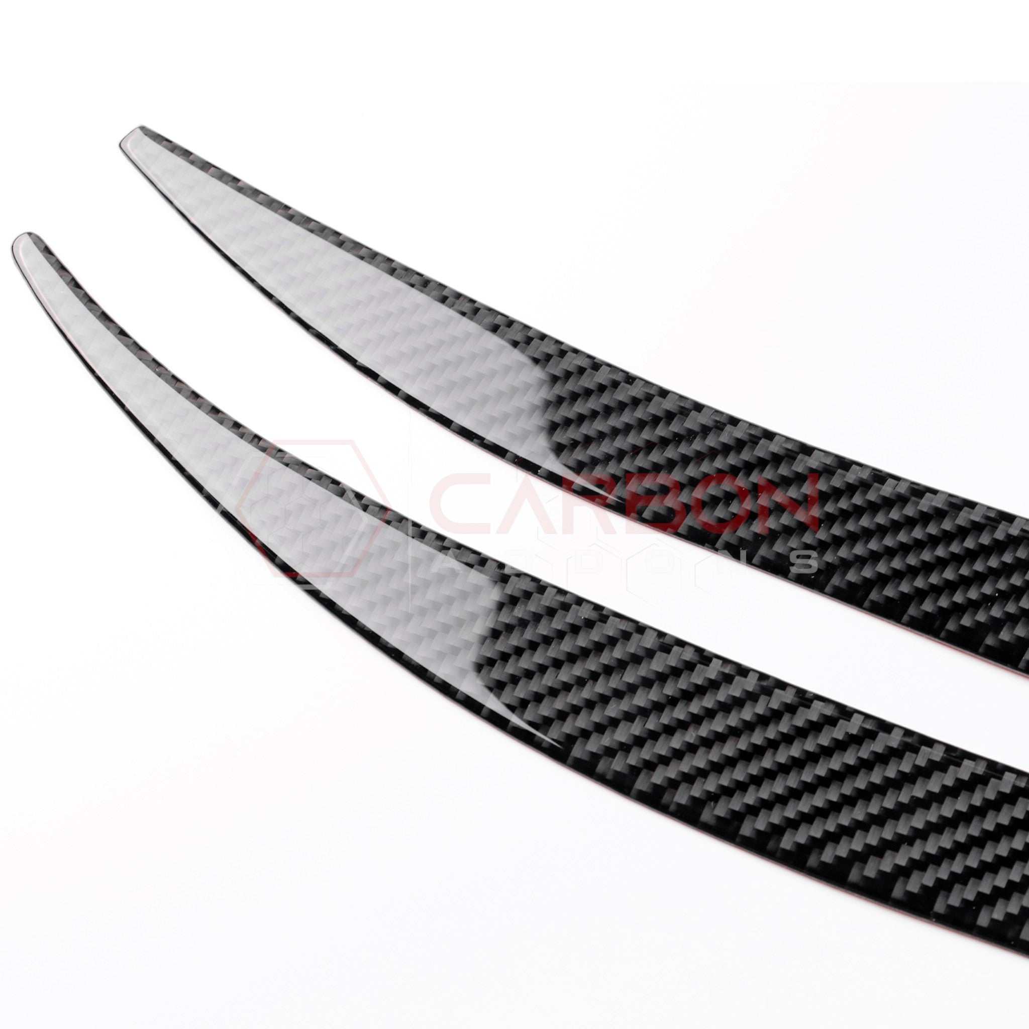 2024+ S650 Ford Mustang Real Carbon Fiber Door Jam Trim Overlays