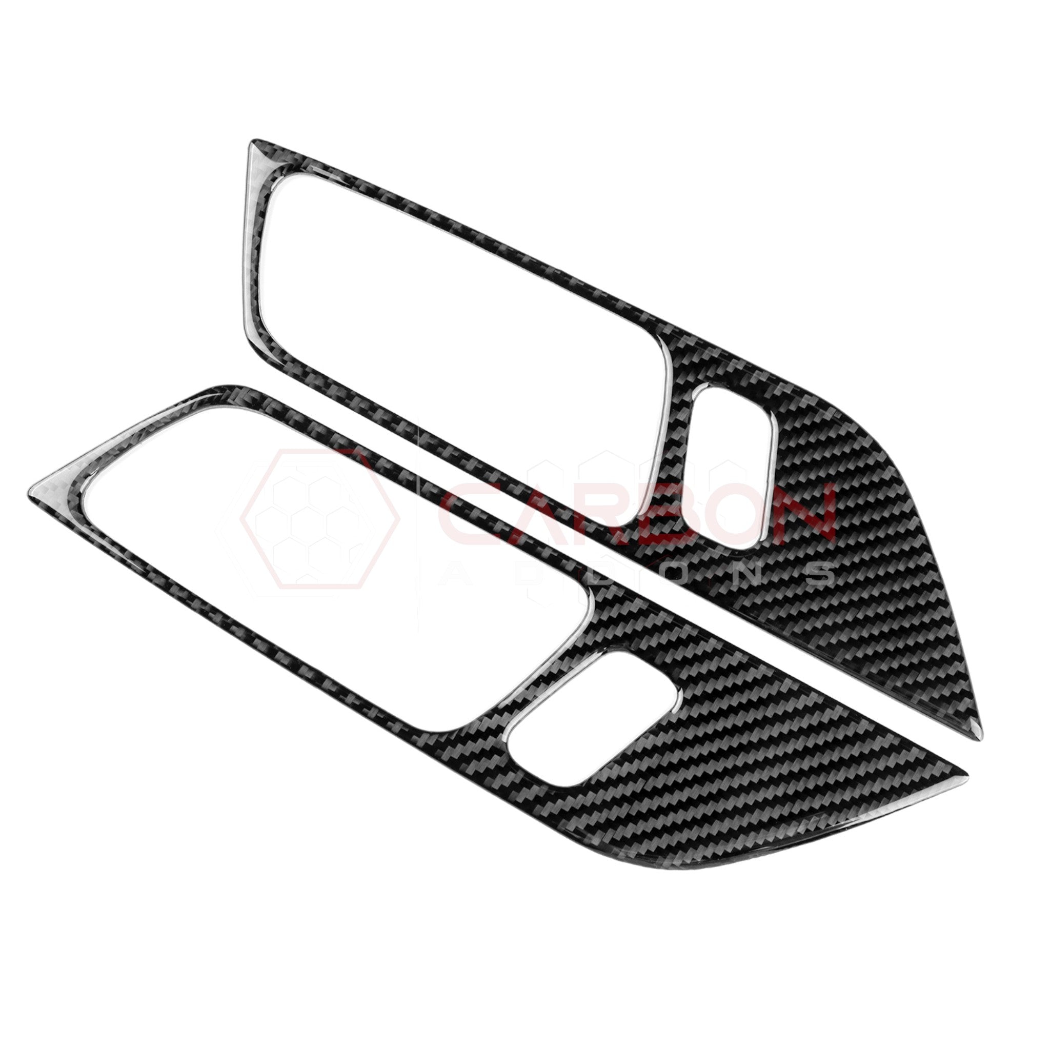 2024+ S650 Ford Mustang Real Carbon Interior Door Handle Trim Overlay