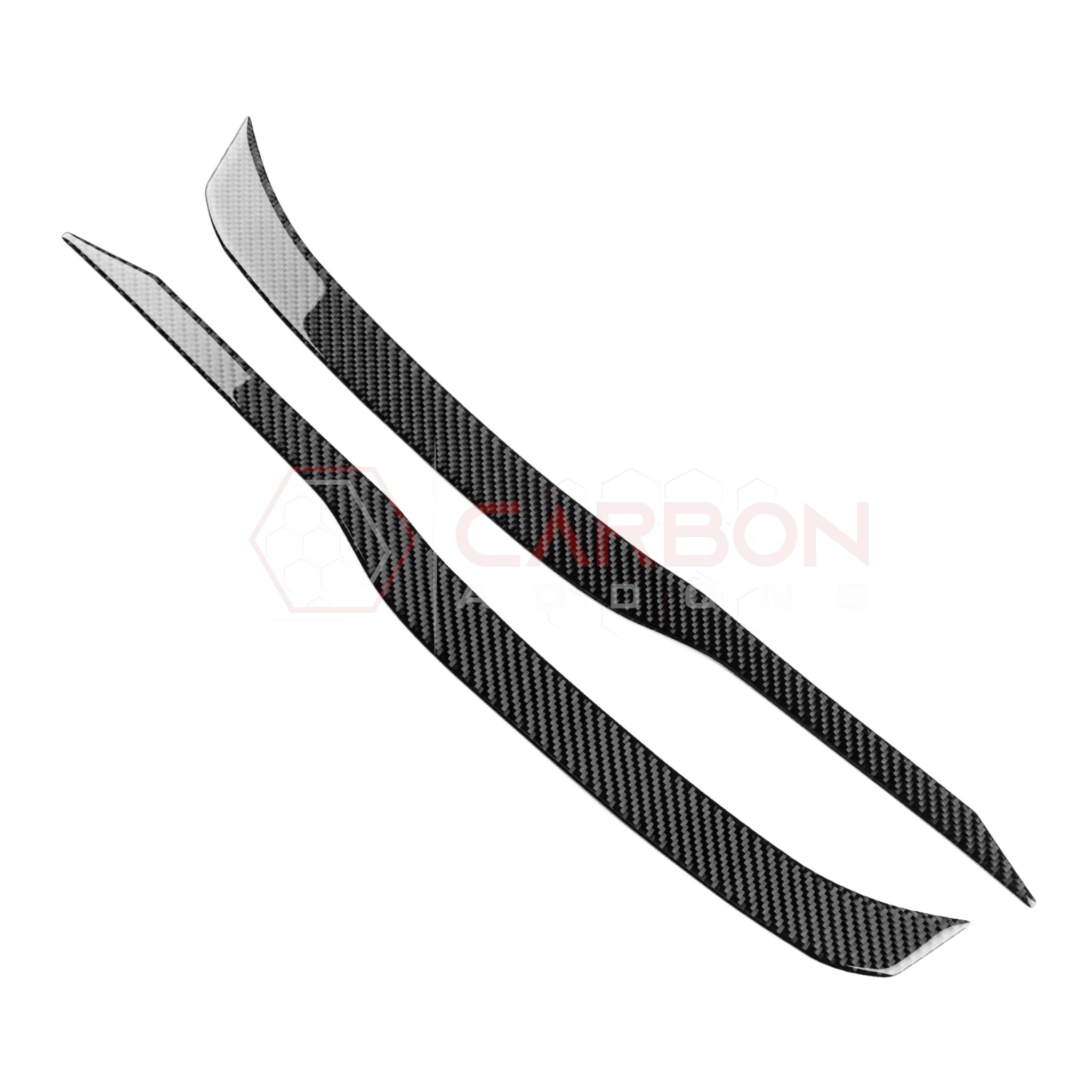 2024+ S650 Ford Mustang Real Carbon Fiber Seat Control Upper Trim Overlay