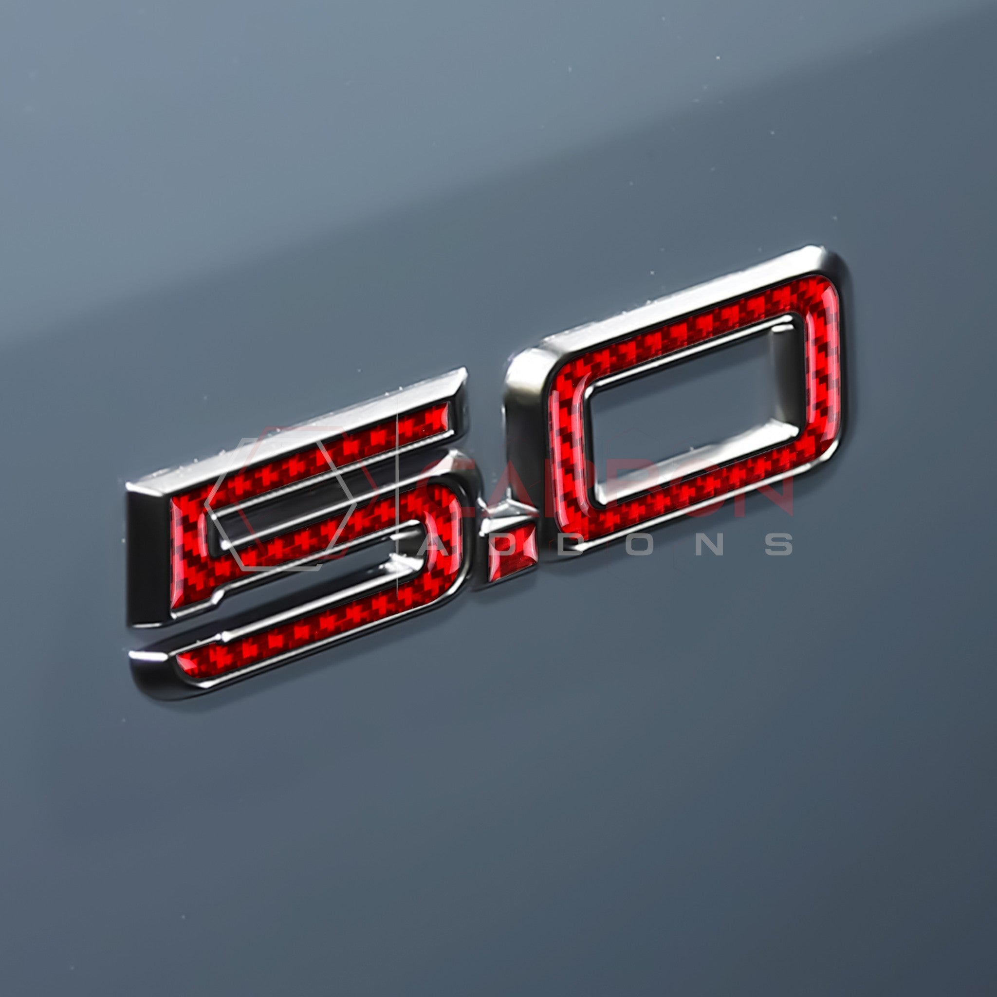 2024+ S650 Ford Mustang GT Exterior Carbon Fiber Emblem Overlays