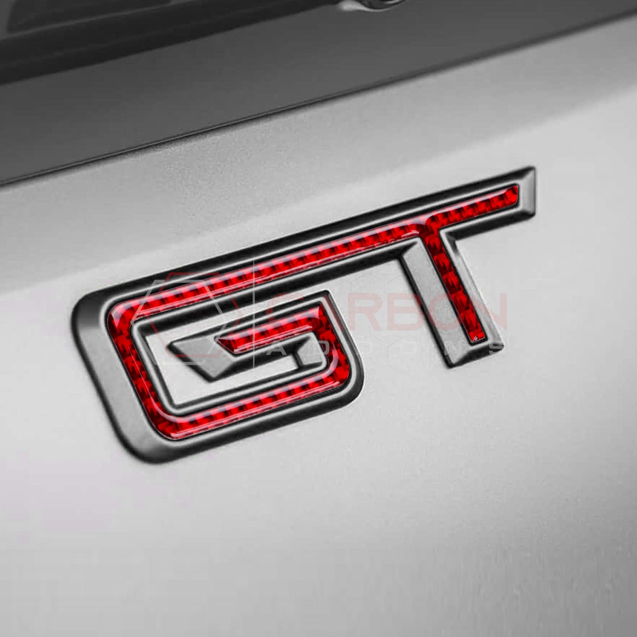 2024+ S650 Ford Mustang GT Exterior Carbon Fiber Emblem Overlays