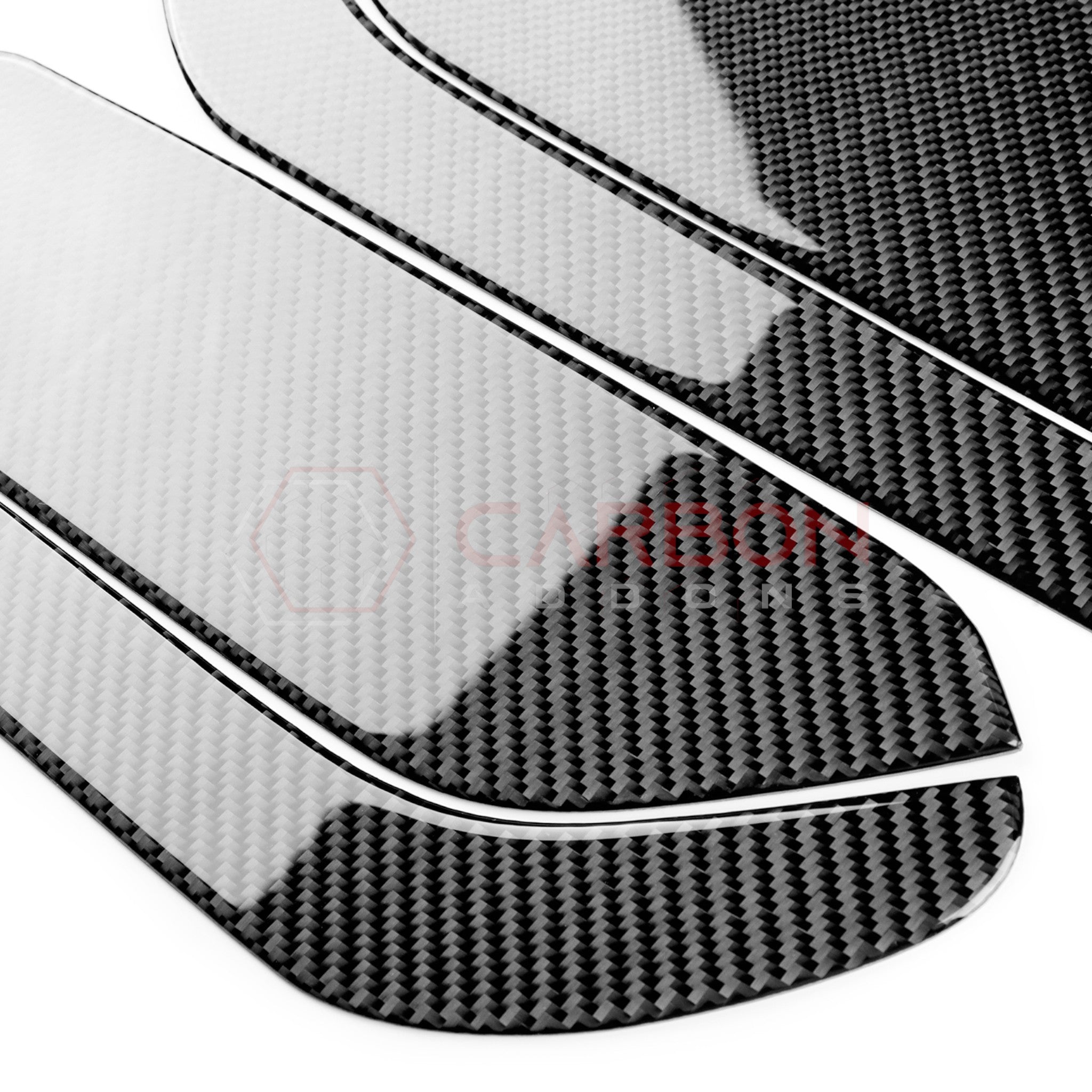 2024+ S650 Ford Mustang Real Carbon Fiber Rear Seat Side Panel Overlay