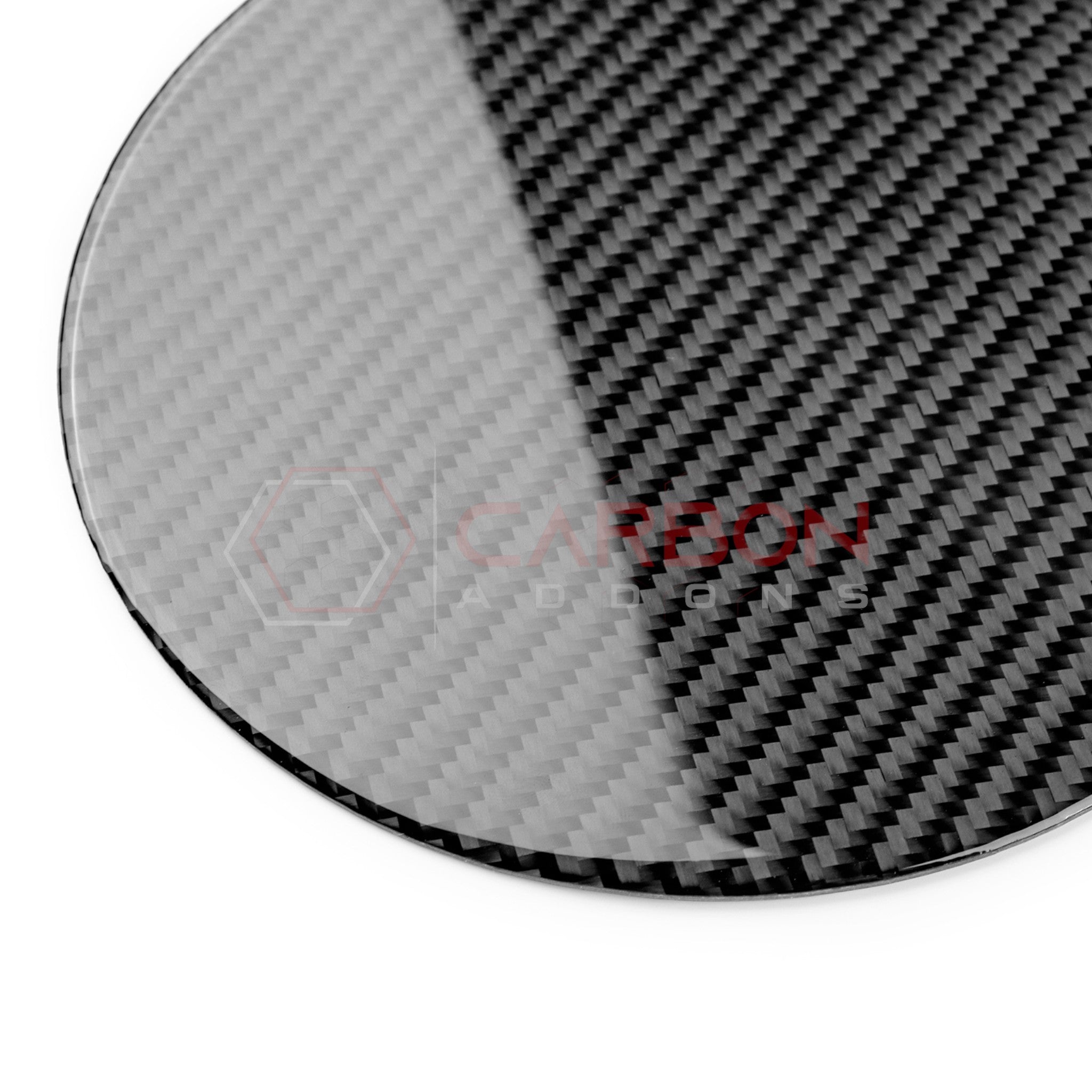 2024+ S650 Ford Mustang Exterior Real Carbon Fiber Gas Cap Overlays