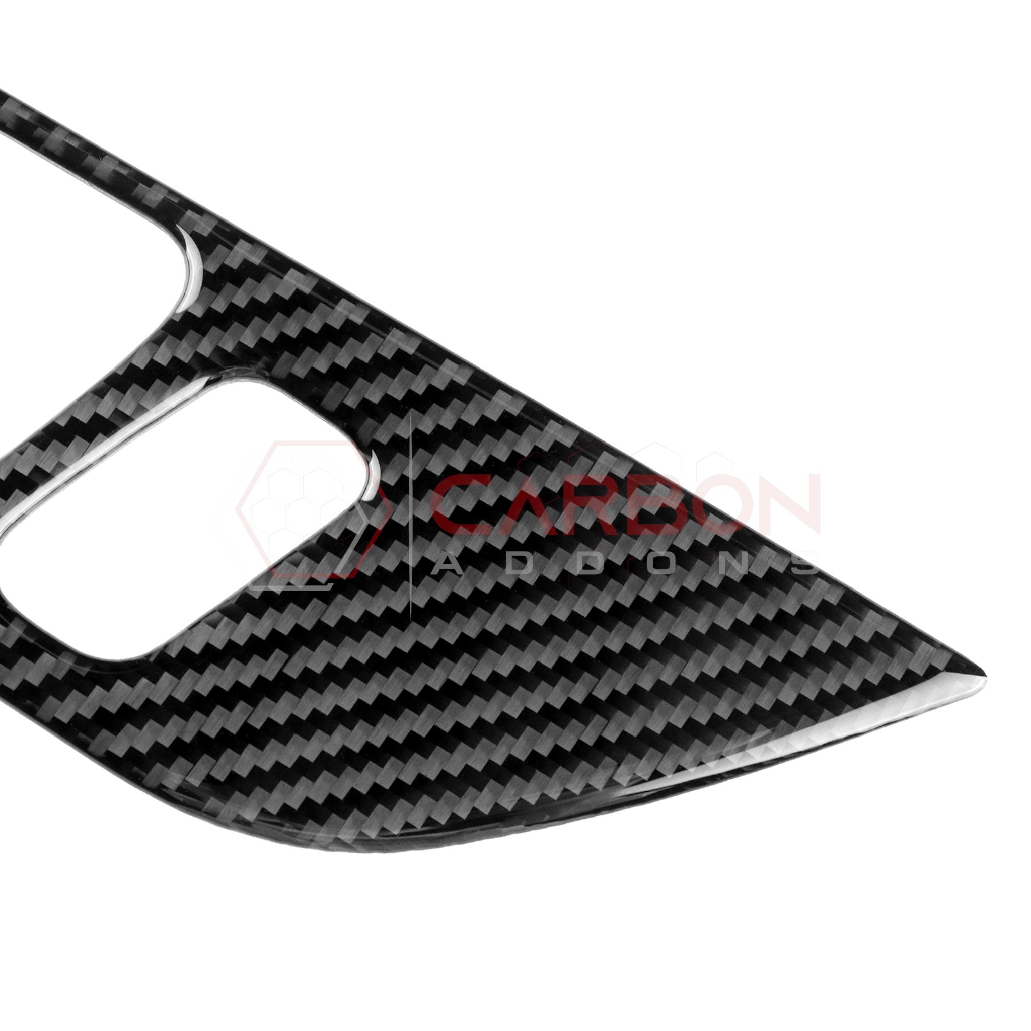 2024+ S650 Ford Mustang Real Carbon Interior Door Handle Trim Overlay