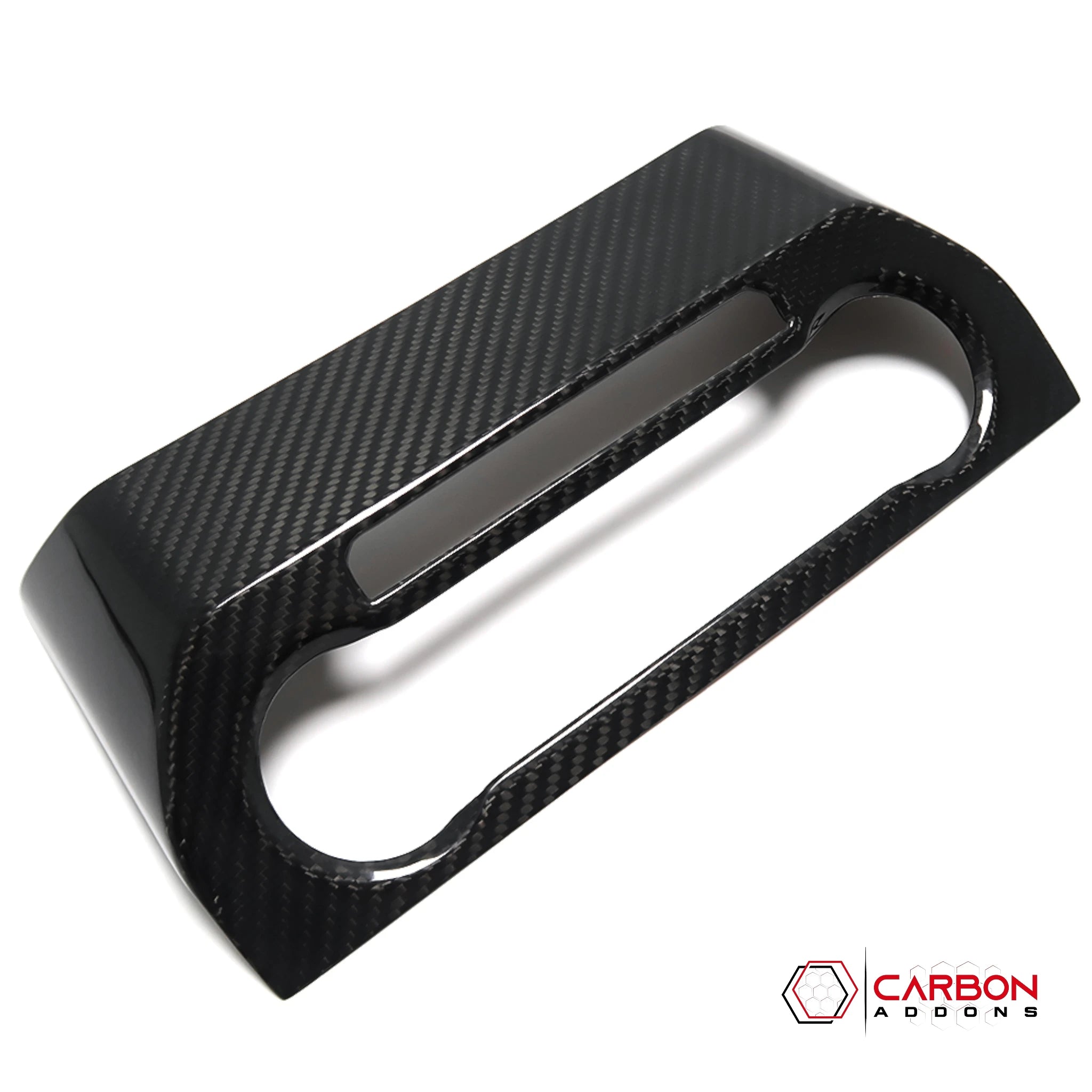 Real Carbon Fiber AC Control Trim Cover for Ford F-150 2015-2020