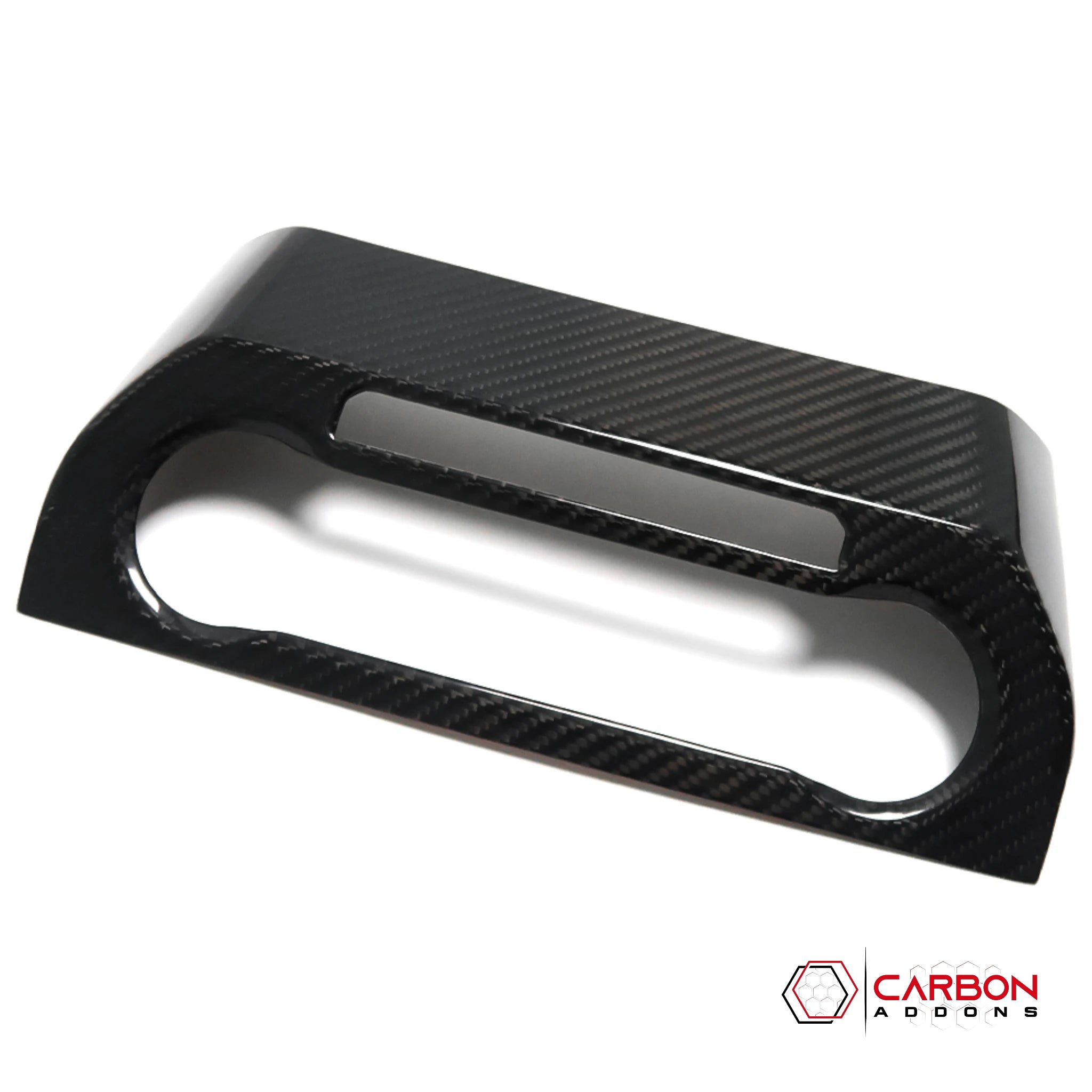 Real Carbon Fiber AC Control Trim Cover for Ford F-150 2015-2020