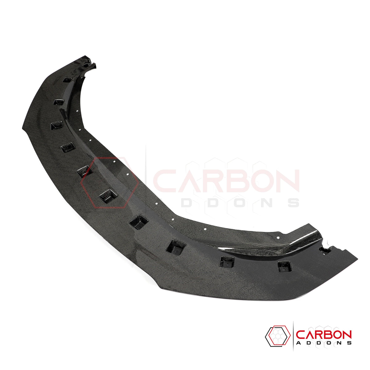 Real Carbon Fiber Front Bumper Lip Splitter For 2024+ Ford Mustang Dark Horse
