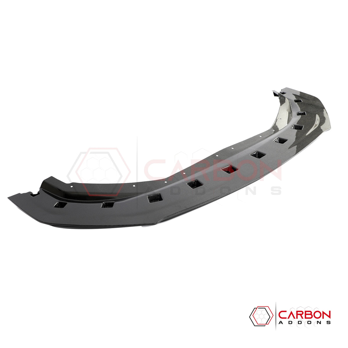 Real Carbon Fiber Front Bumper Lip Splitter For 2024+ Ford Mustang Dark Horse