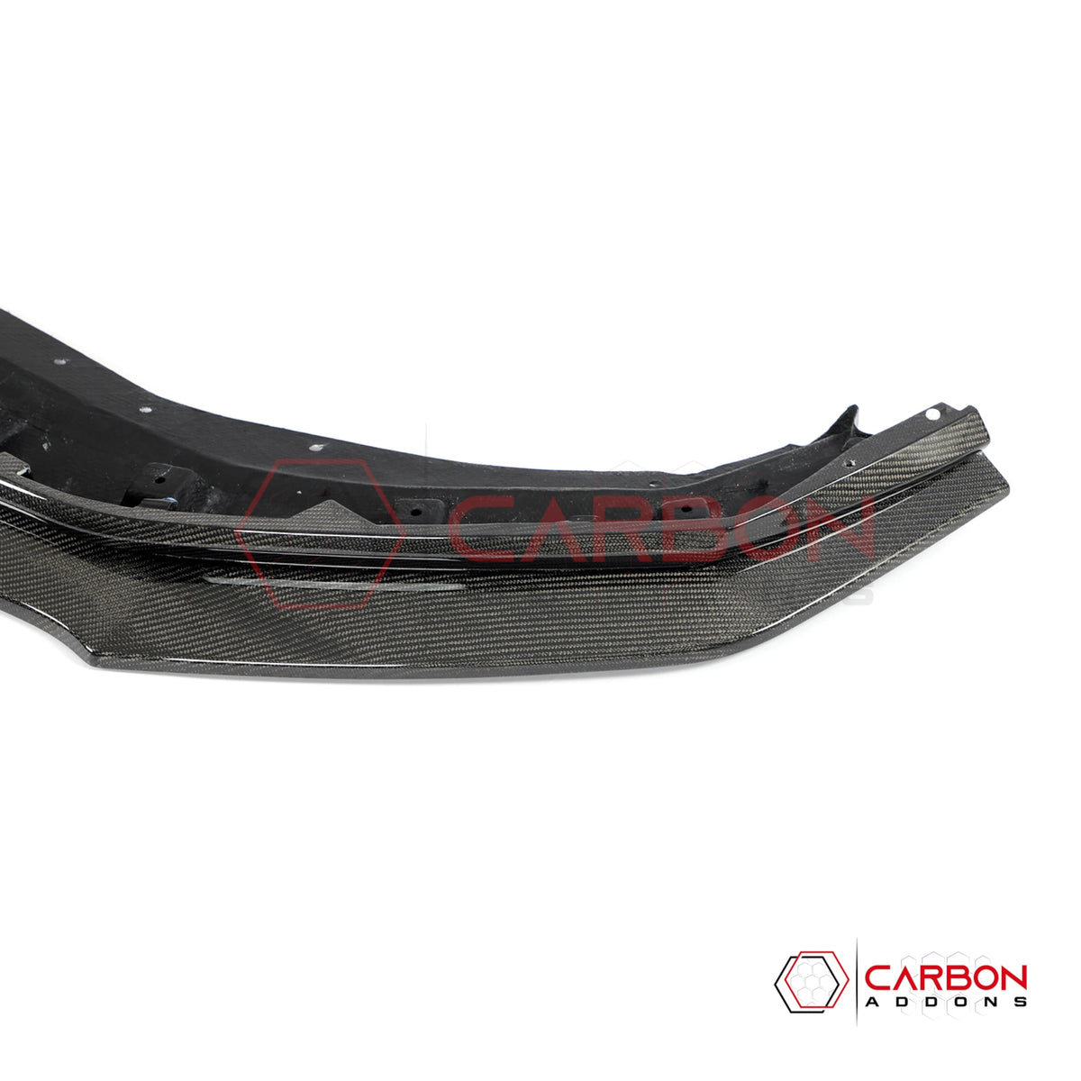 Real Carbon Fiber Front Bumper Lip Splitter For 2024+ Ford Mustang Dark Horse