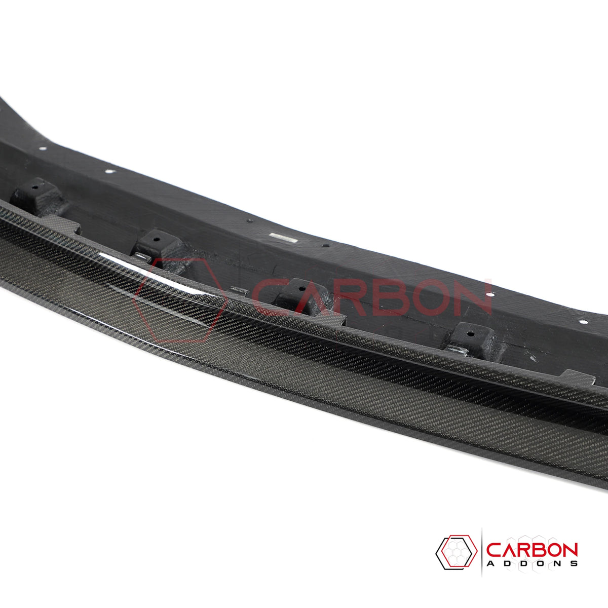 Real Carbon Fiber Front Bumper Lip Splitter For 2024+ Ford Mustang Dark Horse