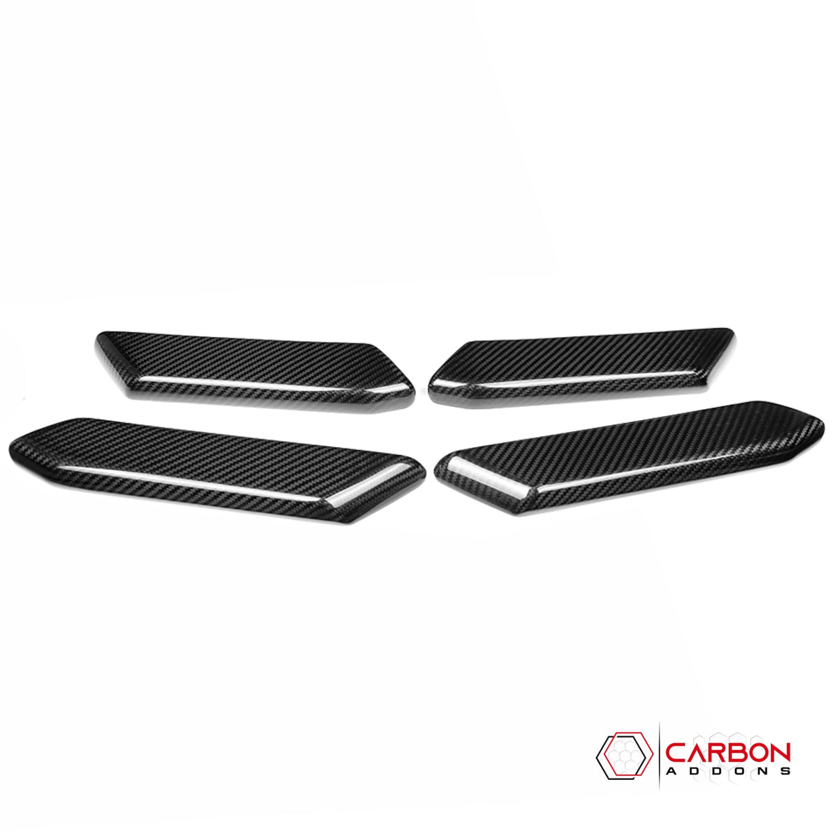 Real Carbon Fiber Interior Door Armrest Trim Covers For 2021+ Ford Bronco