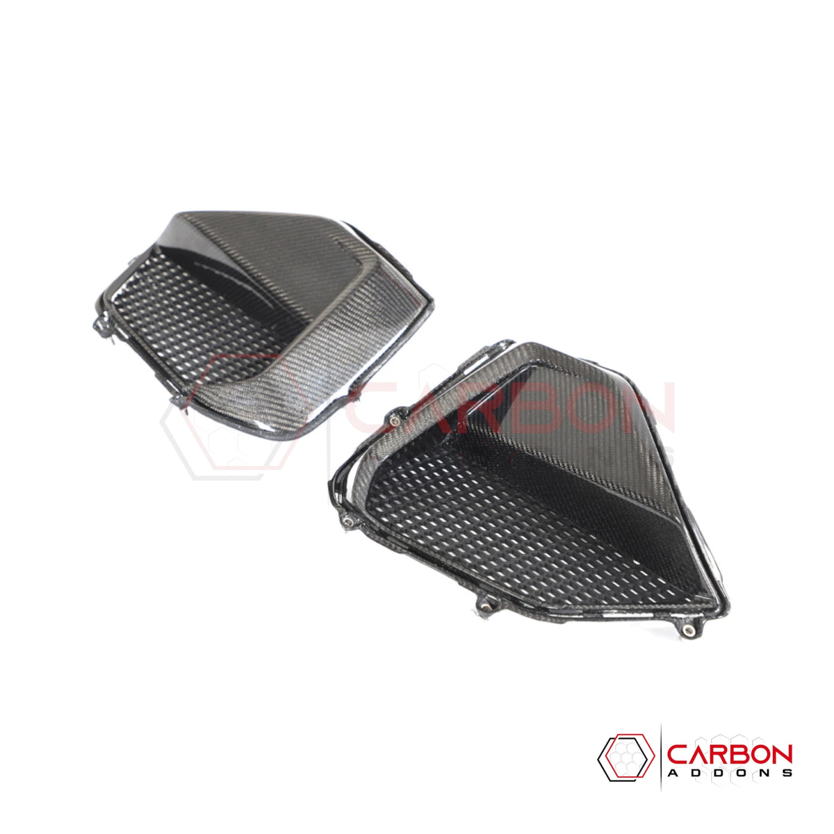 Real Carbon Fiber Lower Grille Bezels for 2024+ Ford Mustang GT