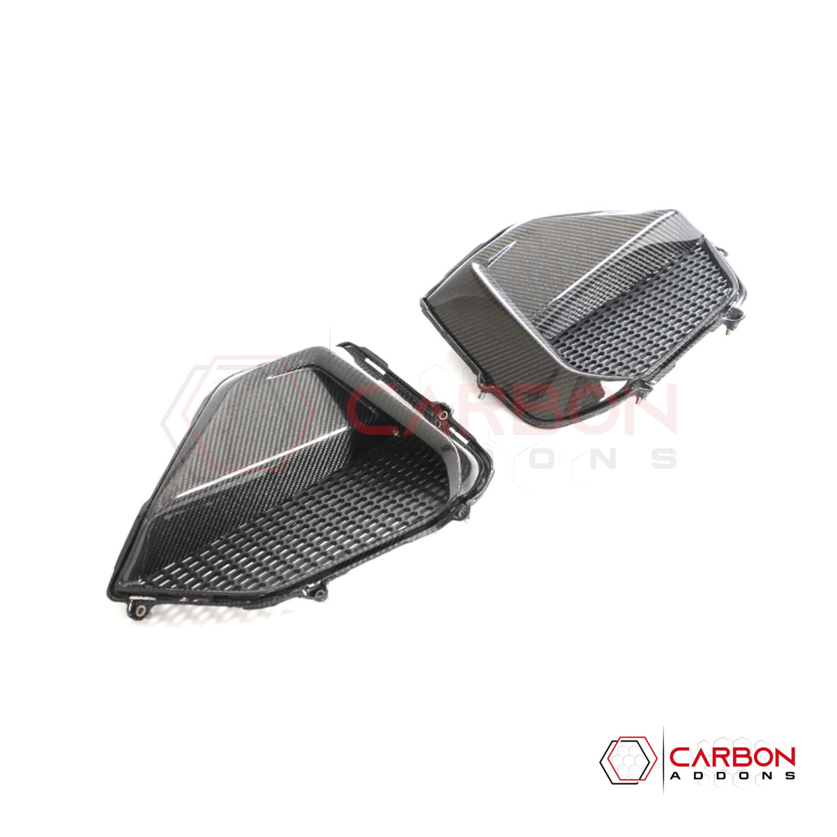 Real Carbon Fiber Lower Grille Bezels for 2024+ Ford Mustang GT