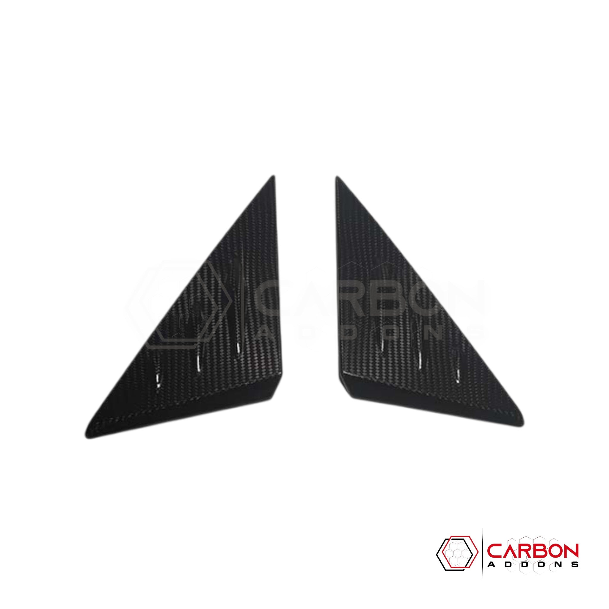 C8 Corvette 2020+ Real Carbon Fiber A-Pillar Exterior Trim Cover