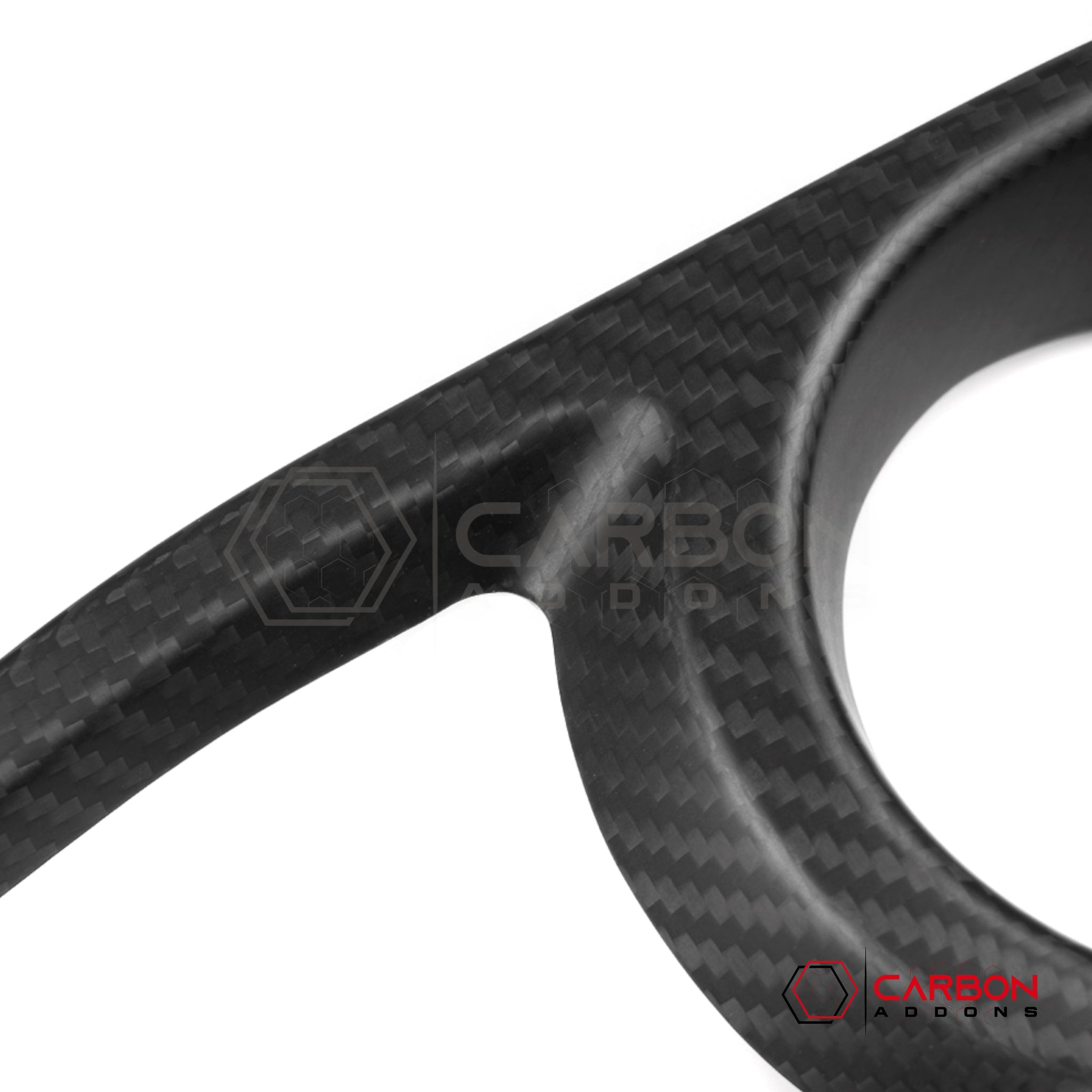 Jeep Gladiator Front Fog Light Frame Trim Cover – Real Dry Carbon Fiber (Glossy or Matte) 2020–Current