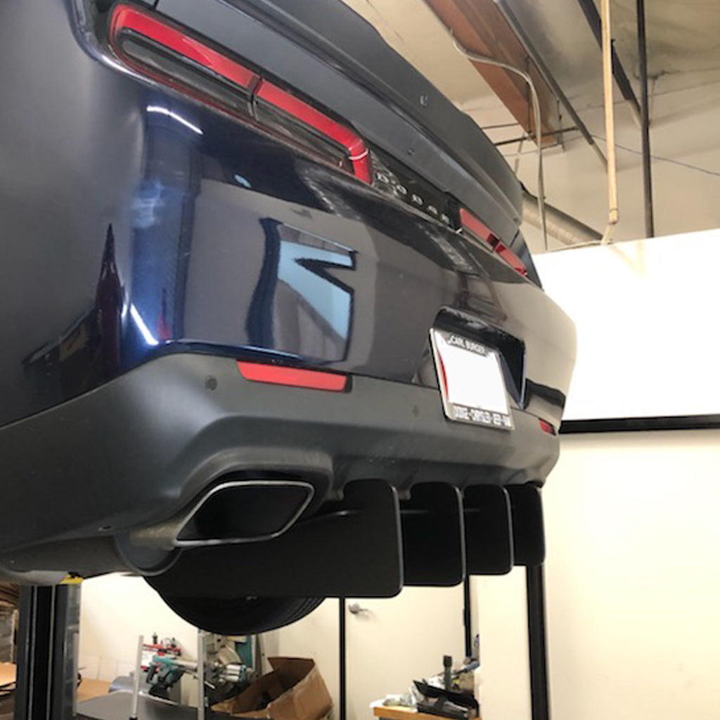 Dodge Challenger 2015–2023 Standard Deluxe Rear Diffuser – HDPE & Aluminum | ZL1 Addons