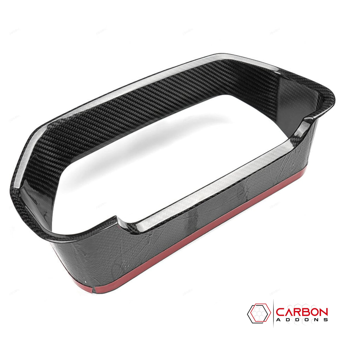 Real Carbon Fiber Gauge Cluster Trim Cover for 2021-2023 Ford F-150
