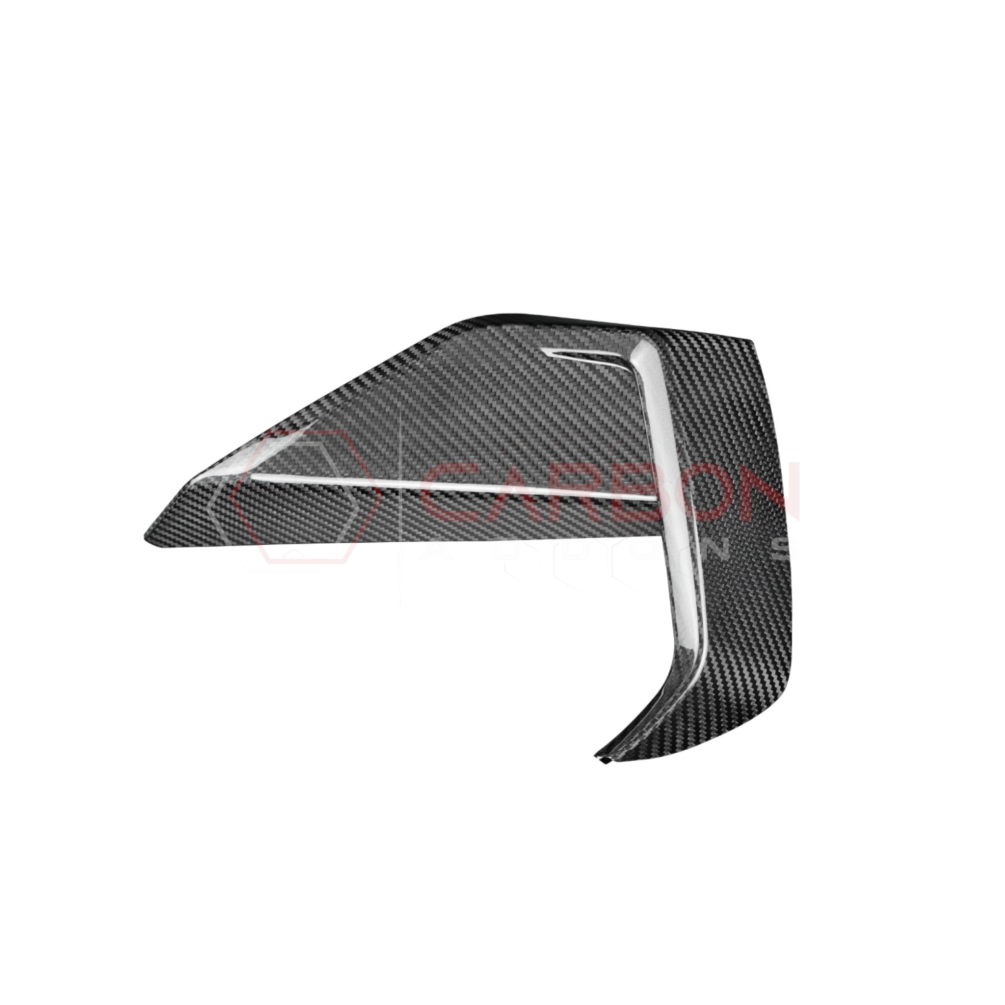 2024+ S650 Ford Mustang GT Real Carbon Fiber Lower Side Grill Trim Cover