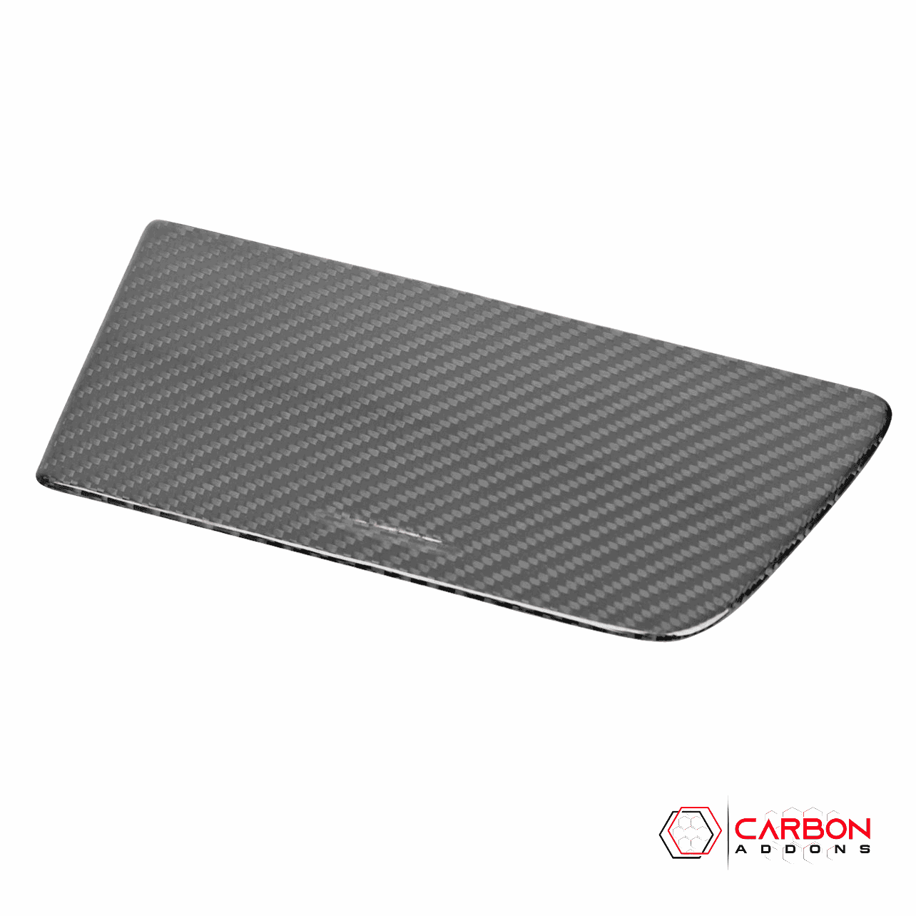 C7 Corvette 2014-2019 Carbon Fiber Center Console Storage Compartment Cover - carbonaddons Carbon Fiber Parts, Accessories, Upgrades, Mods