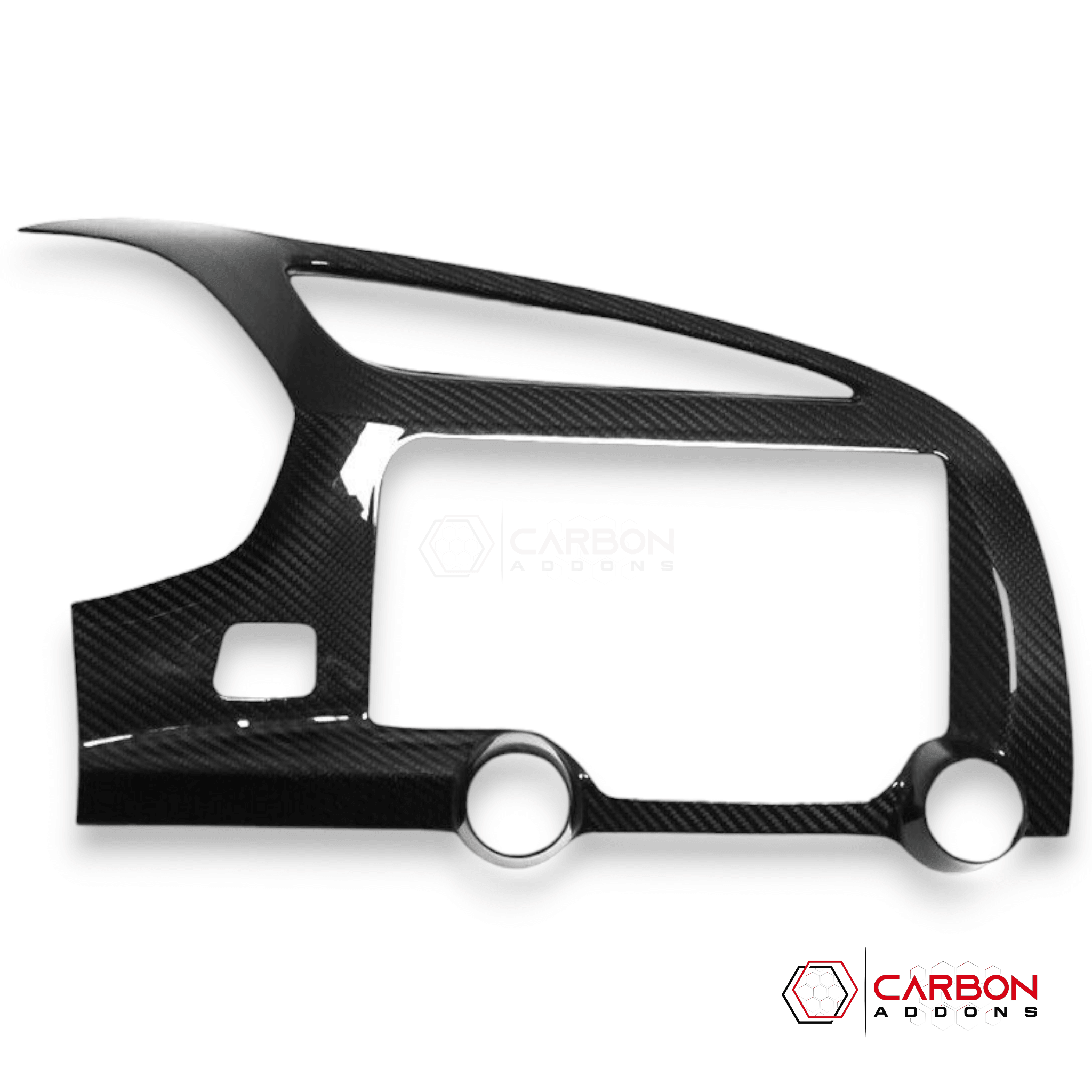 C7 Corvette 2014-2019 Carbon Fiber Multimedia Dash Trim Cover - carbonaddons Carbon Fiber Parts, Accessories, Upgrades, Mods