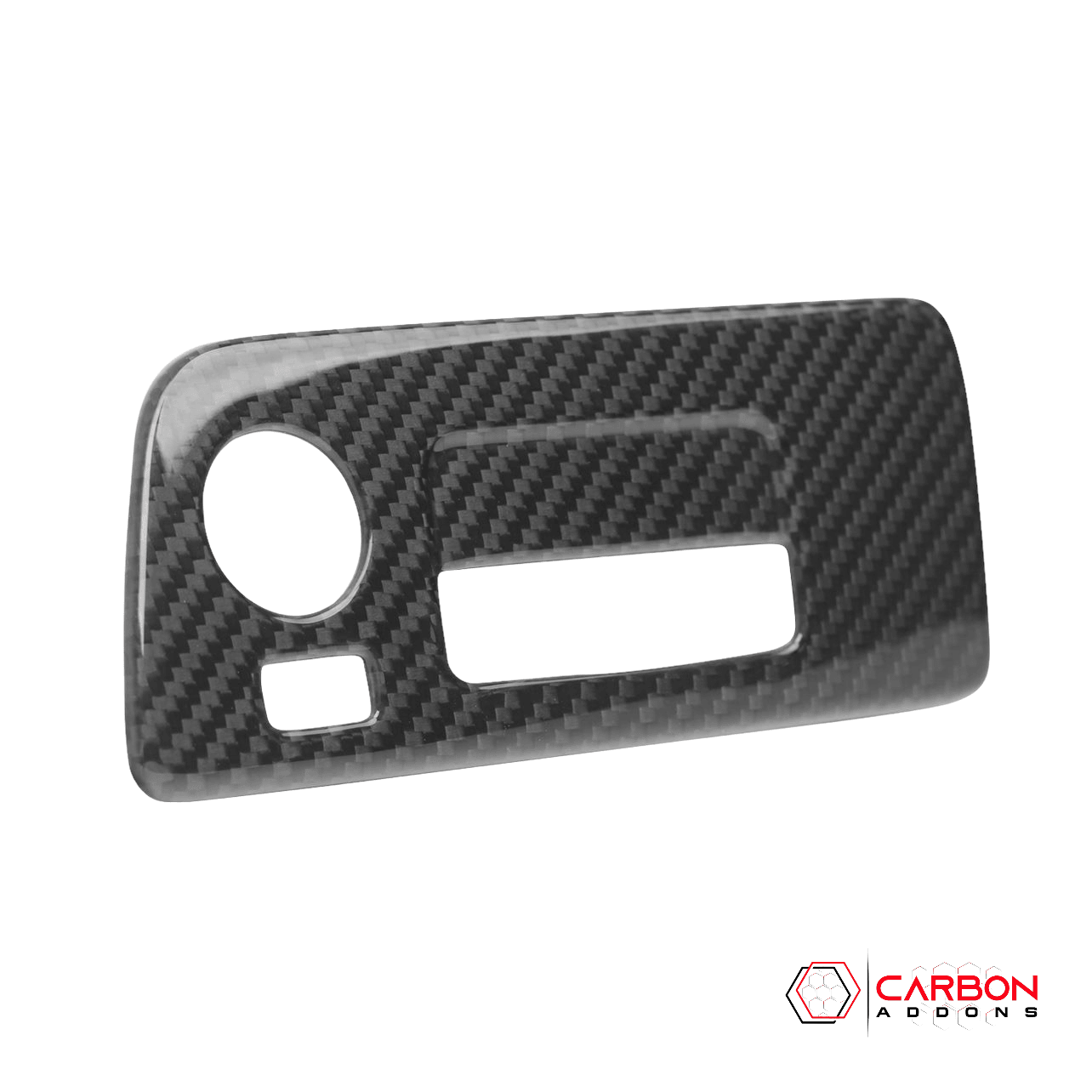 C7 Corvette 2014-2019 Real Carbon Fiber Headlight Switch Trim Cover - carbonaddons Carbon Fiber Parts, Accessories, Upgrades, Mods