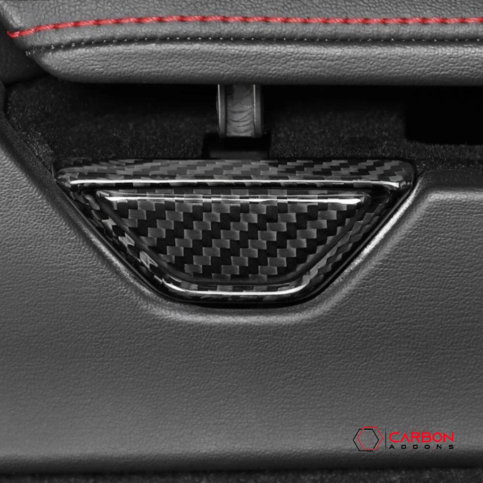 C8 Corvette Carbon Fiber Arm Rest Button & trim Cover - carbonaddons Carbon Fiber Parts, Accessories, Upgrades, Mods