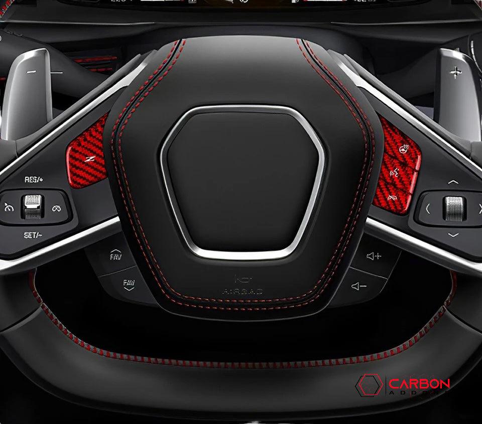 C8 Corvette Carbon Fiber Heated and Non Heated Steering Wheel