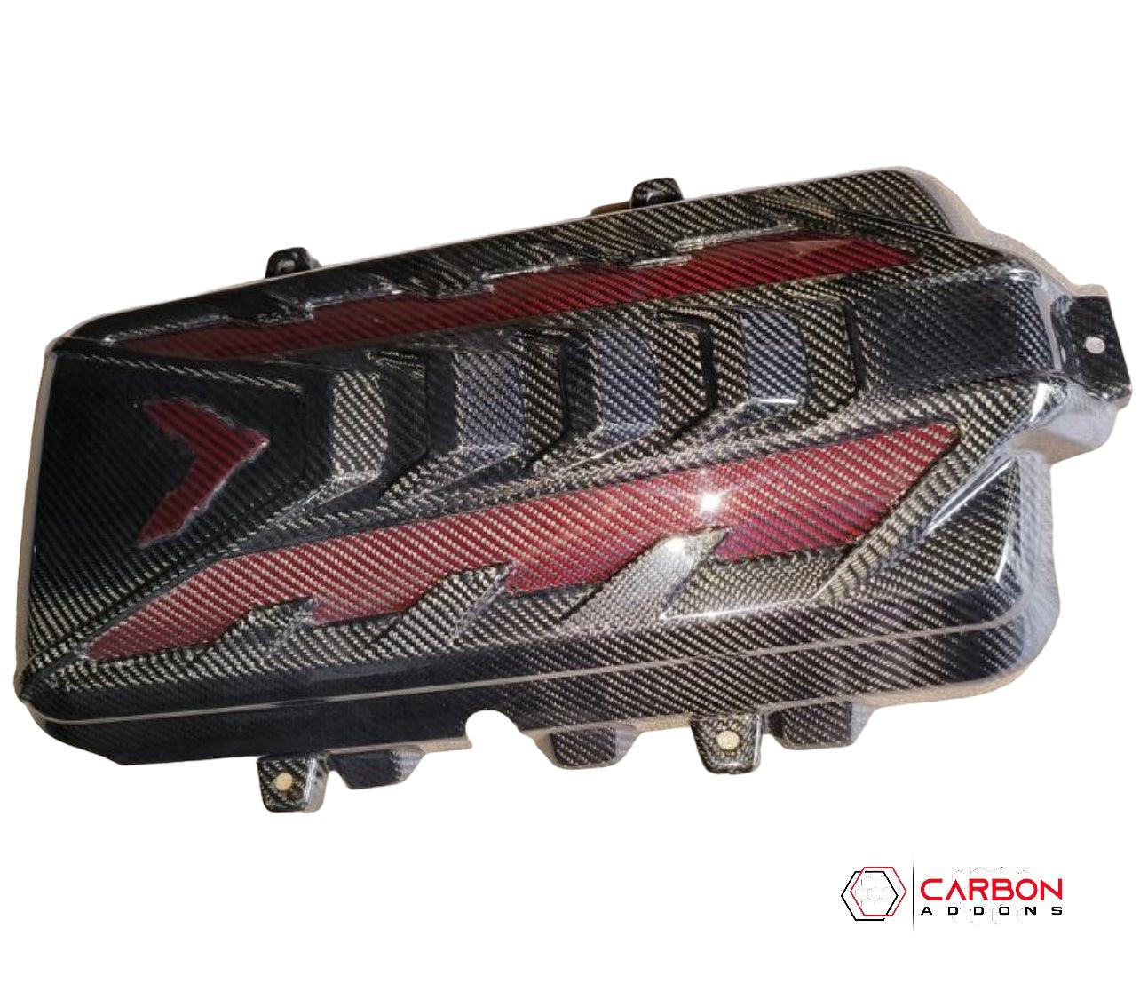 C8 Corvette Engine Cover Carbon Fiber Replacement - carbonaddons Carbon Fiber Parts, Accessories, Upgrades, Mods