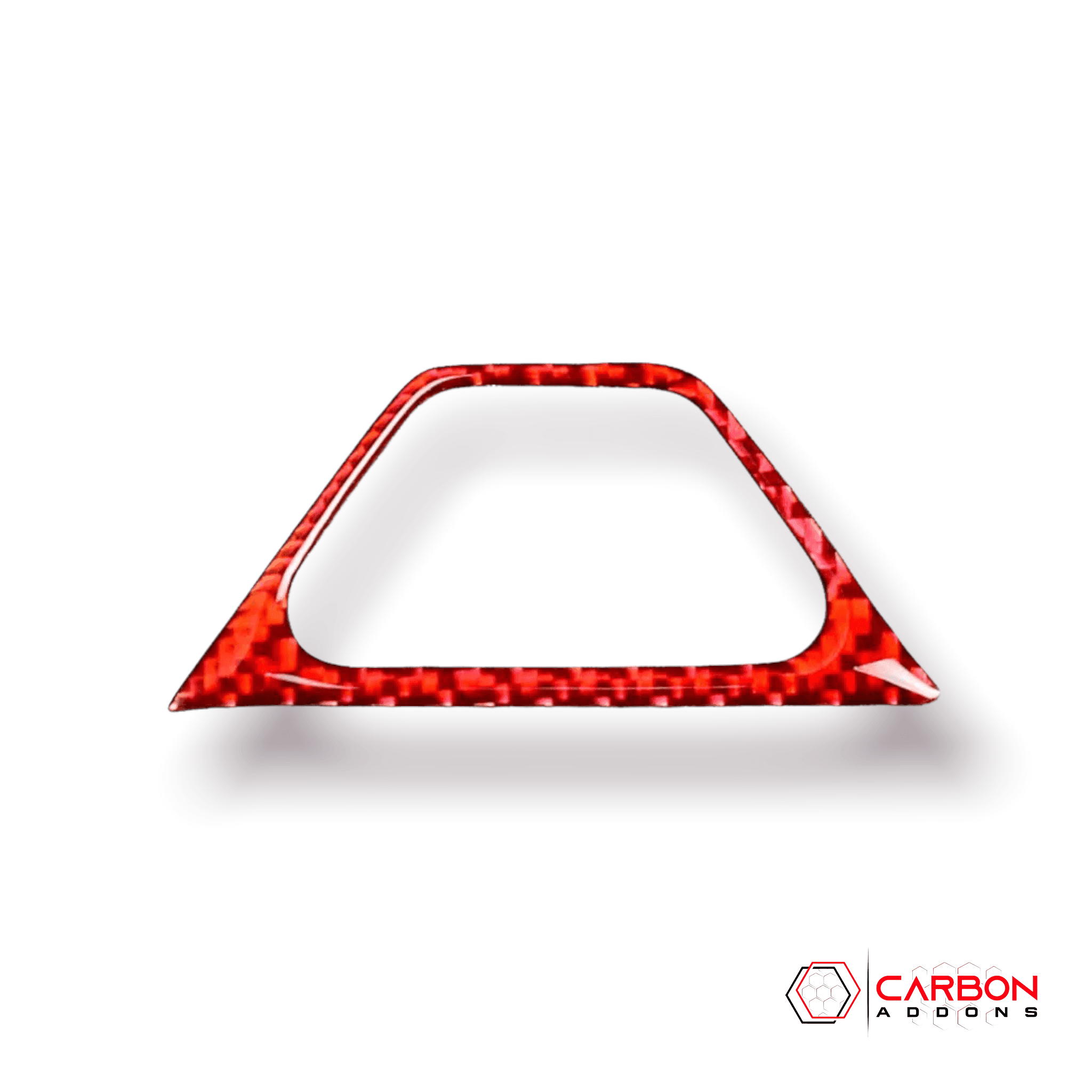 Camaro 2016-2024 Hazard Button Outer Trim Carbon Fiber Overlay - carbonaddons Carbon Fiber Parts, Accessories, Upgrades, Mods