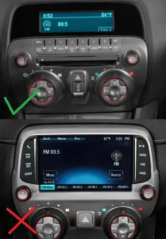 2010-2015 Camaro Carbon Fiber Radio Stereo Overlay Decal Sticker - Chevy Interior Cover | DC177