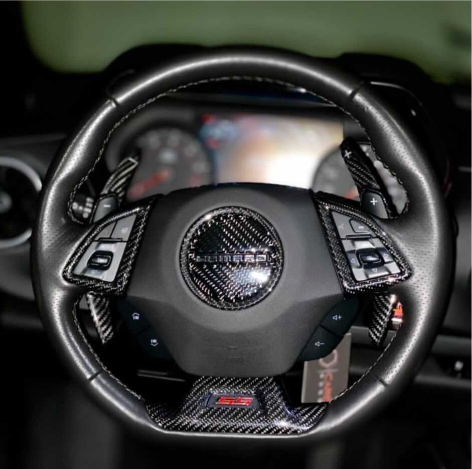 Carbon Fiber Paddle Shifter Extension for 2016-2024 Chevy Camaro/2014-2019 Corvette - carbonaddons Carbon Fiber Parts, Accessories, Upgrades, Mods