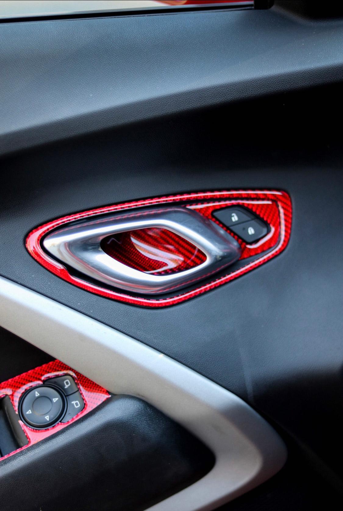 Chevrolet Camaro 2016-2024 Real Carbon Fiber Interior Door Handle