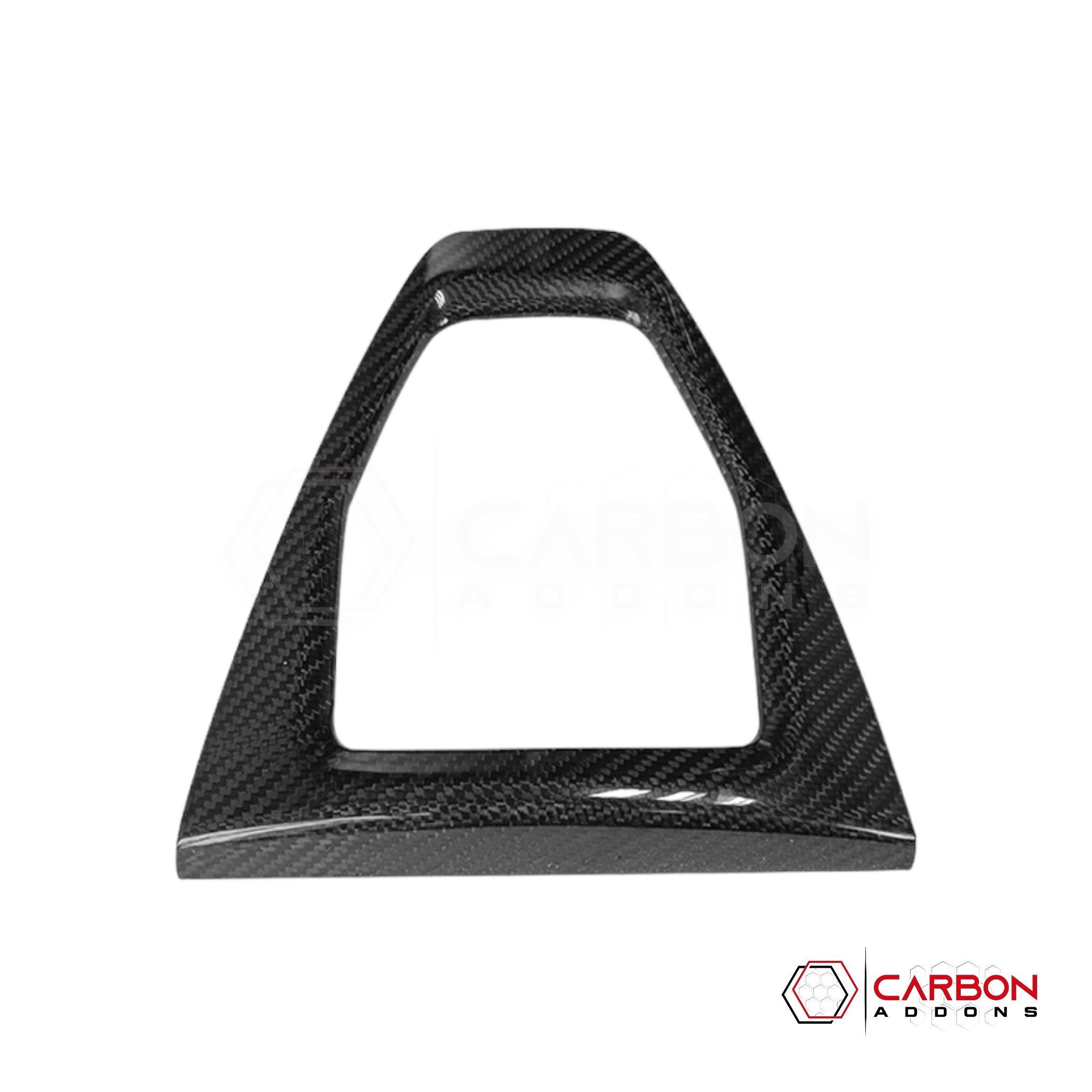 [Coming Soon] 2024-Up S650 Ford Mustang Hard Carbon Fiber Gear Shift Trim Cover - carbonaddons Carbon Fiber Parts, Accessories, Upgrades, Mods