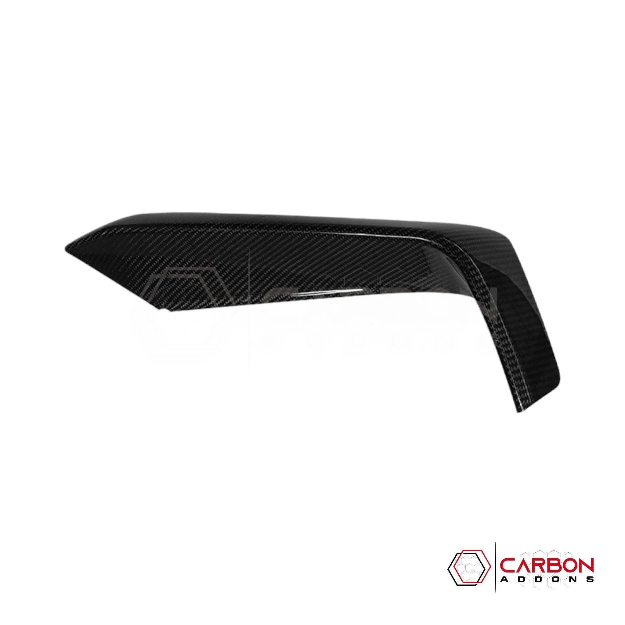 [Coming Soon] 2pcs Set 2024-Up S650 Ford Mustang EcoBoost Hard Carbon Fiber Bumper Grill Trim Covers - carbonaddons Carbon Fiber Parts, Accessories, Upgrades, Mods