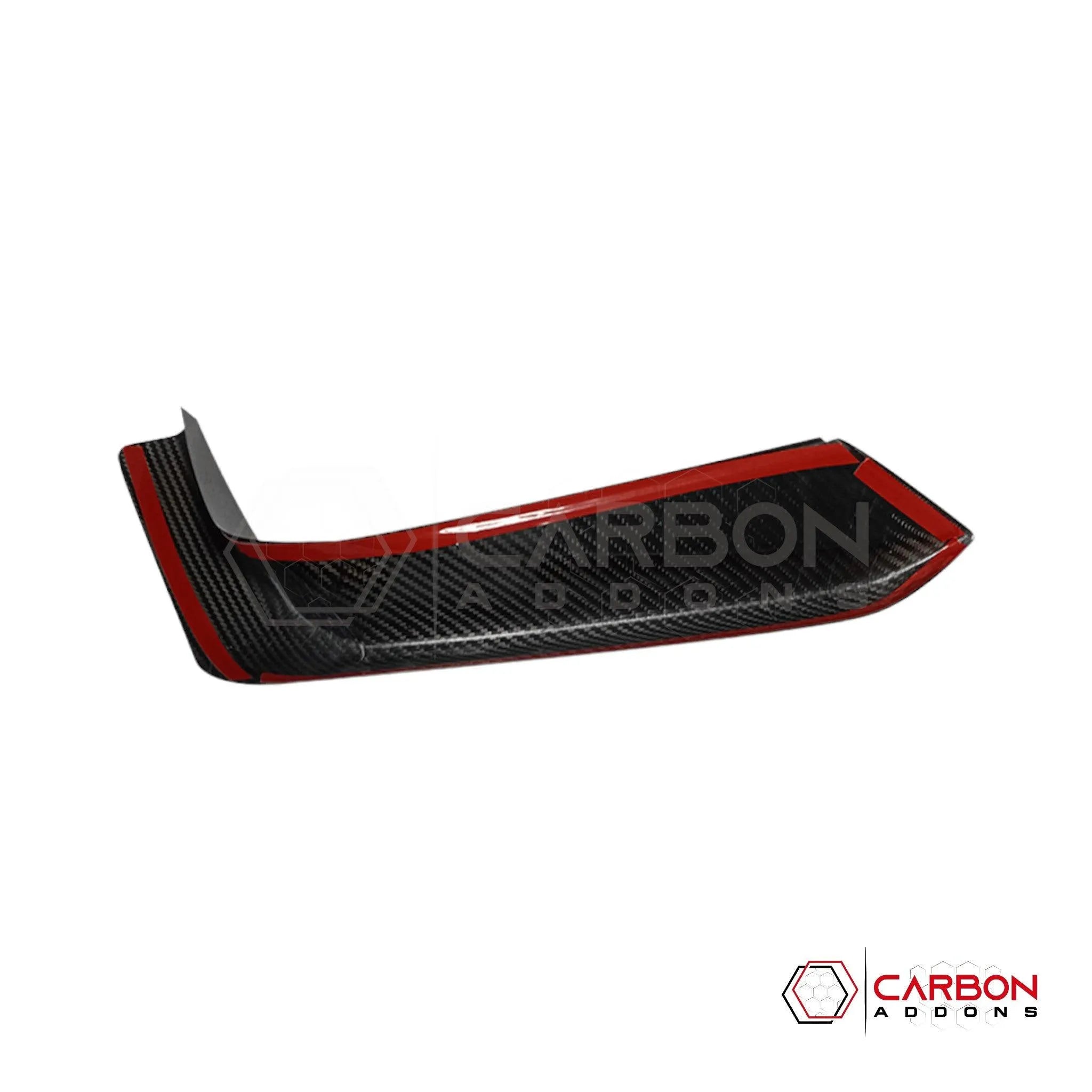 [Coming Soon] 2pcs Set 2024-Up S650 Ford Mustang EcoBoost Hard Carbon Fiber Bumper Grill Trim Covers - carbonaddons Carbon Fiber Parts, Accessories, Upgrades, Mods