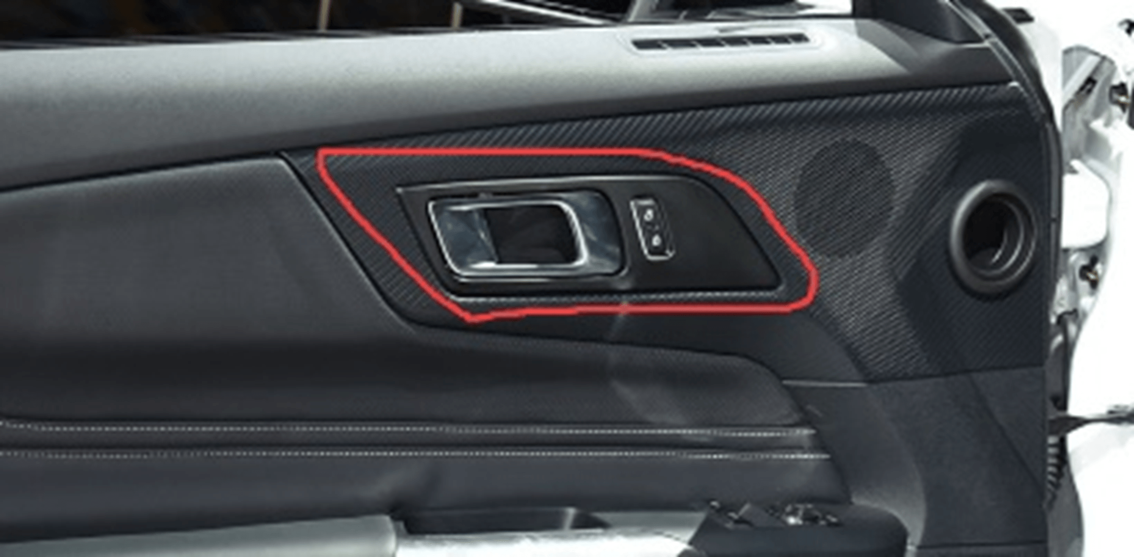 [Coming Soon] 2pcs Set 2024-Up S650 Ford Mustang Hard Carbon Fiber Door Handle Trim Cover - carbonaddons Carbon Fiber Parts, Accessories, Upgrades, Mods