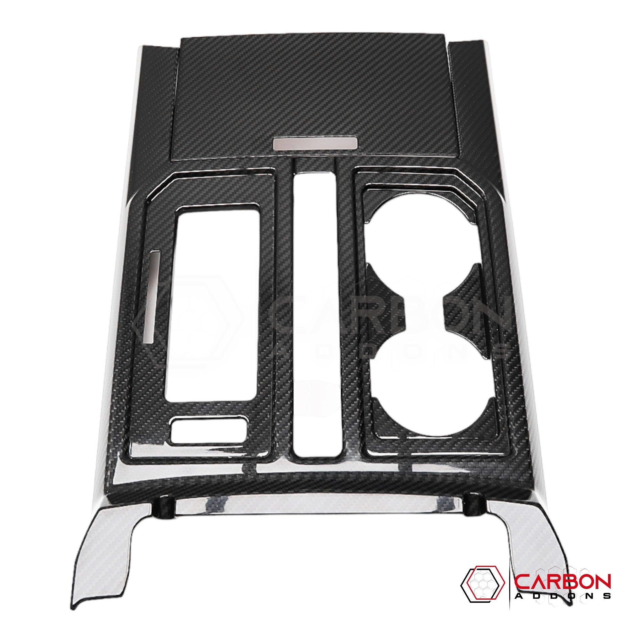 [Coming Soon] Ford F150 2015-2020 Center Console Gear Shift Panel Hard Carbon Fiber Cover - carbonaddons Carbon Fiber Parts, Accessories, Upgrades, Mods
