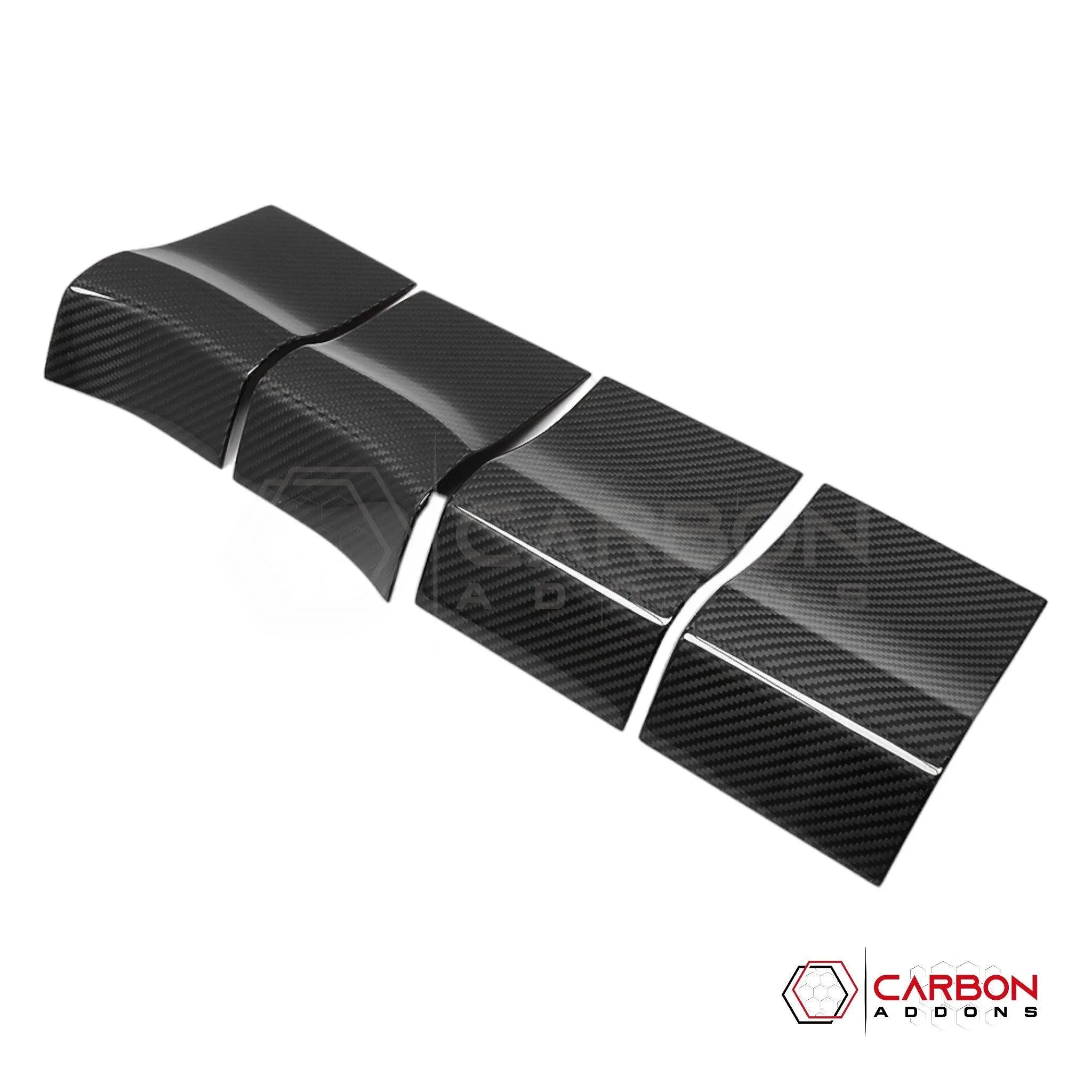 Ford F150 2015-2020 Interior Door Handle Trim Hard Carbon Fiber Cover