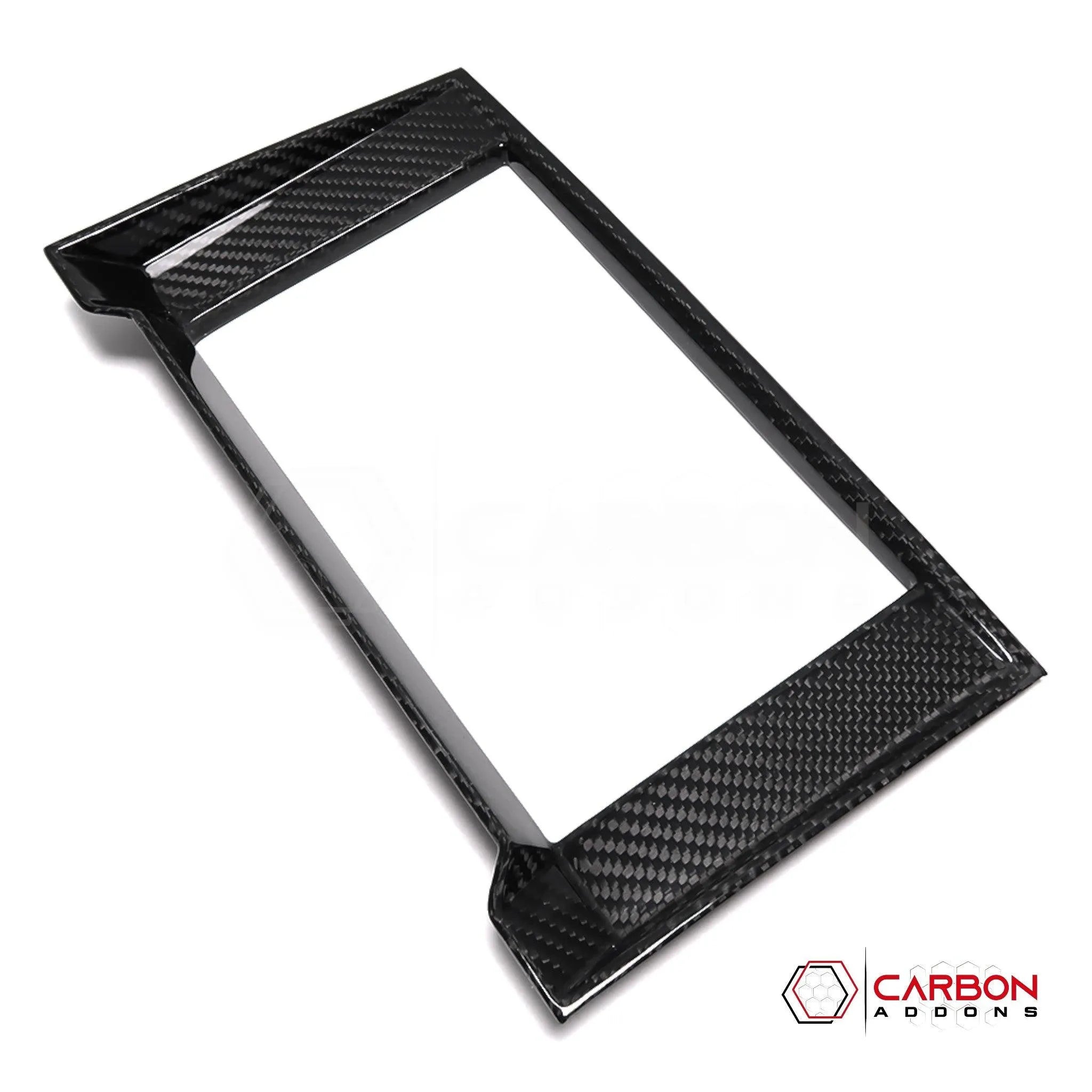 [Coming Soon] Ford F150 2015-2020 Radio Infotainment Bezel Trim Hard Carbon Fiber Cover - carbonaddons Carbon Fiber Parts, Accessories, Upgrades, Mods