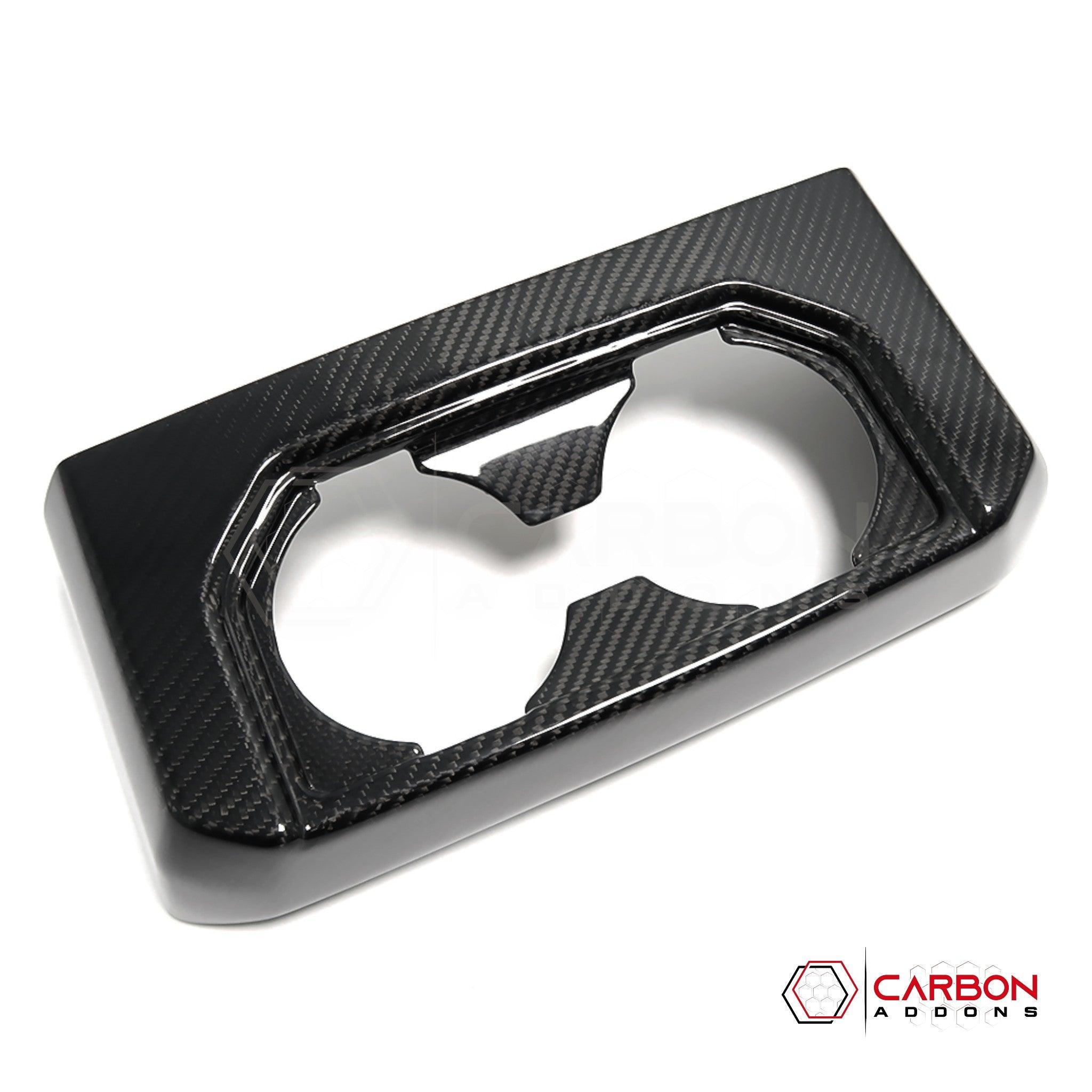 [Coming Soon] Ford F150 2015-2020 Rear Seat Cup Holder Hard Carbon Fiber Cover - carbonaddons Carbon Fiber Parts, Accessories, Upgrades, Mods