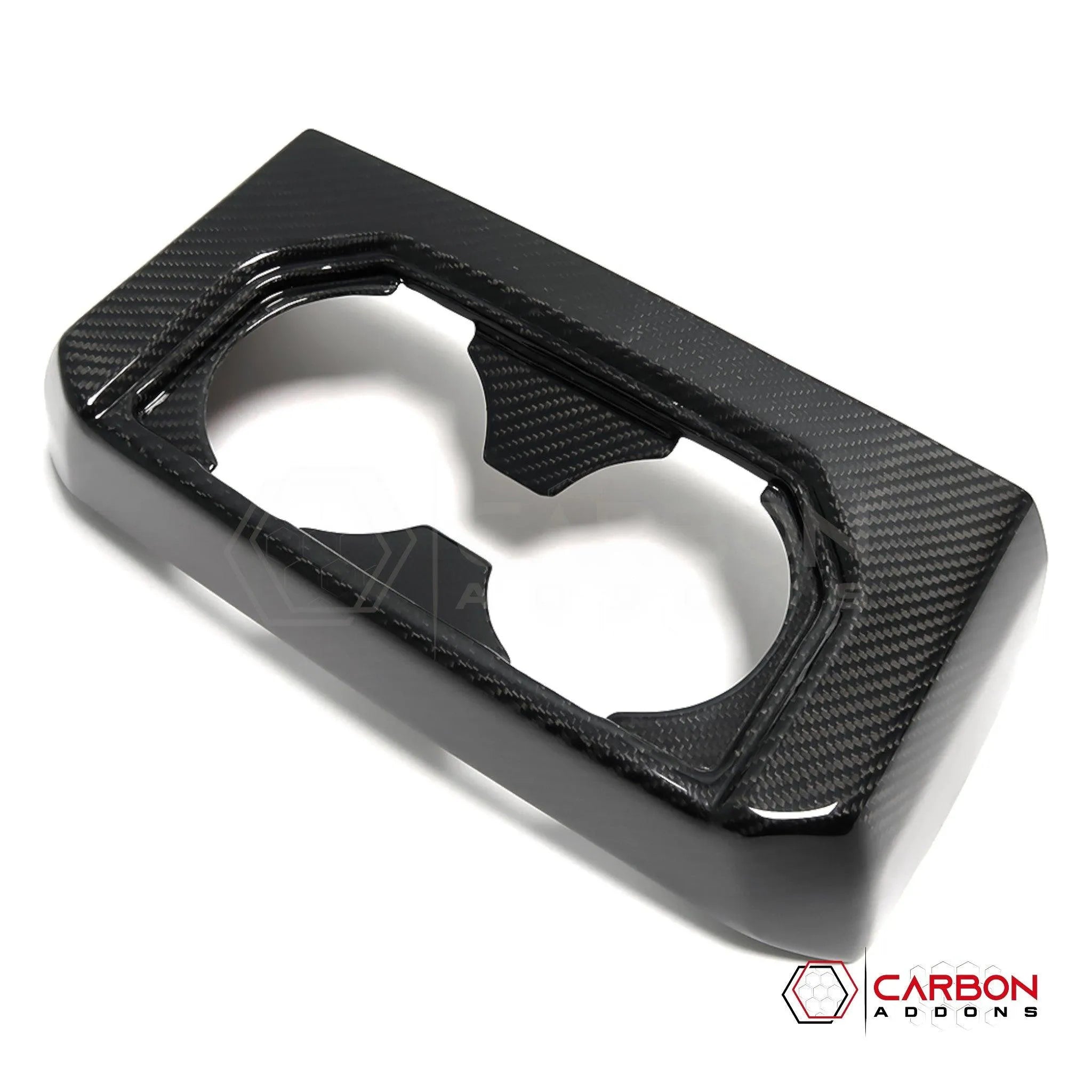 [Coming Soon] Ford F150 2015-2020 Rear Seat Cup Holder Hard Carbon Fiber Cover - carbonaddons Carbon Fiber Parts, Accessories, Upgrades, Mods