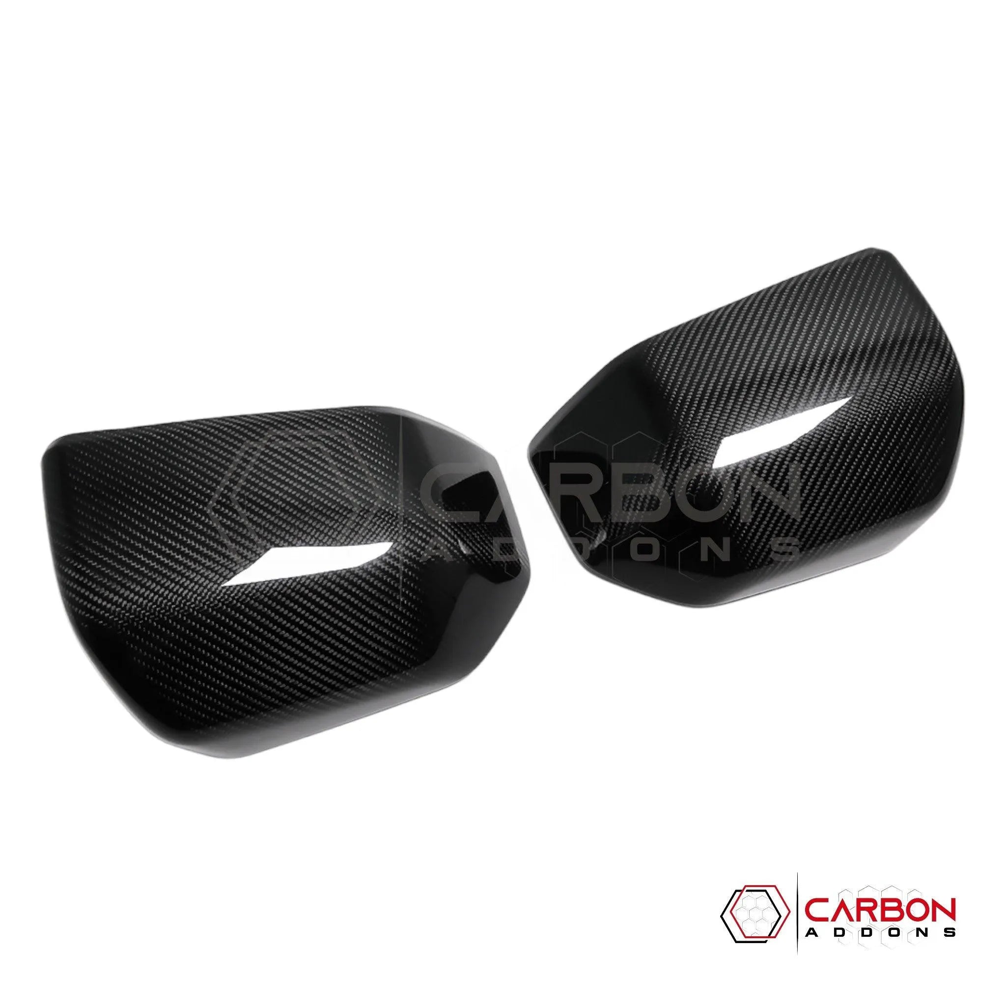 Ford F150 2015-2020 Rear View Mirror Hard Carbon Fiber Cover Carbon